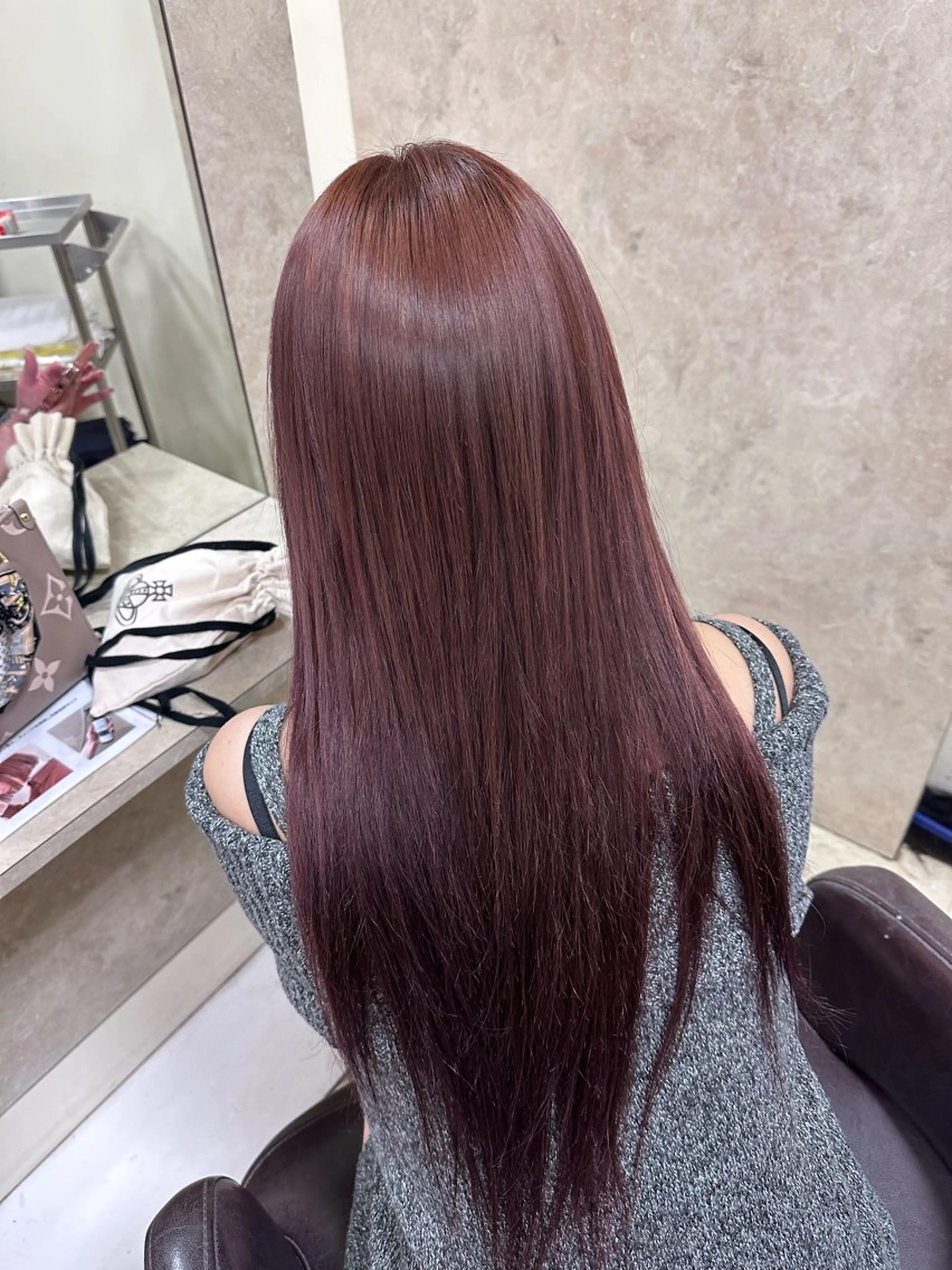 ロング ヘアカラー トリートメント ATRA所属・ワンホン級艶髪 🤍𝑀𝐼𝐻𝑂のヘアスタイル