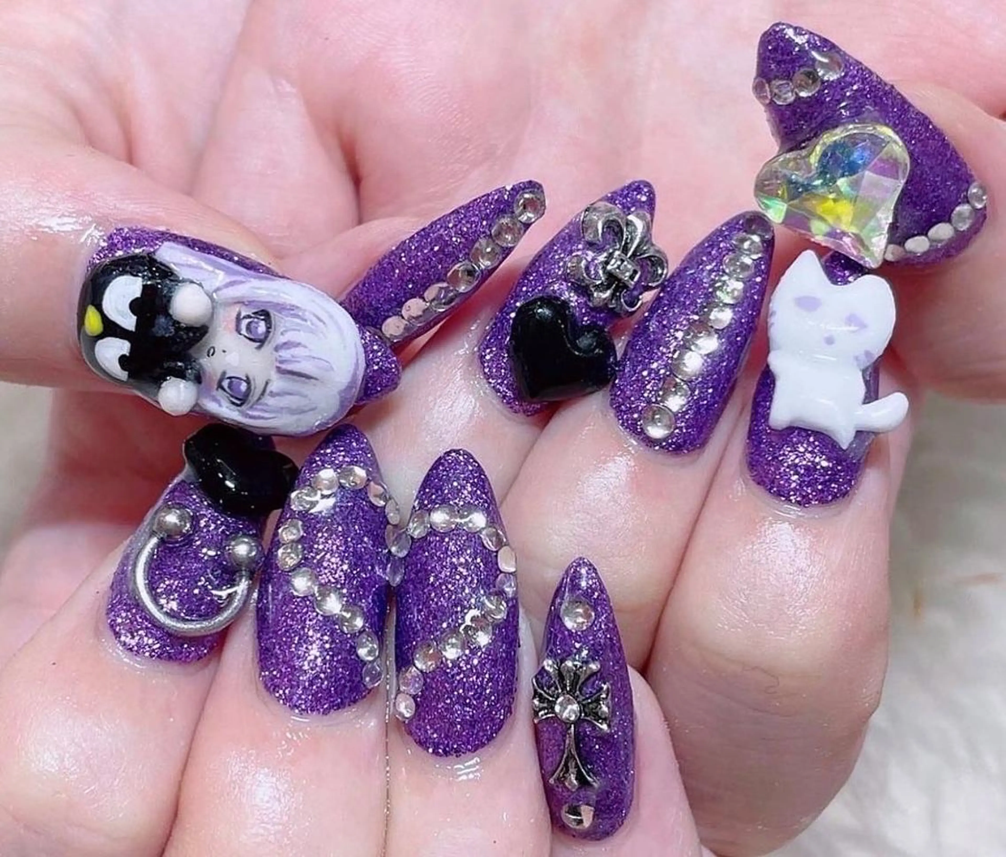 ネイル 成人式 スカルプネイル NAILSGOGO shibuyaのネイルデザイン