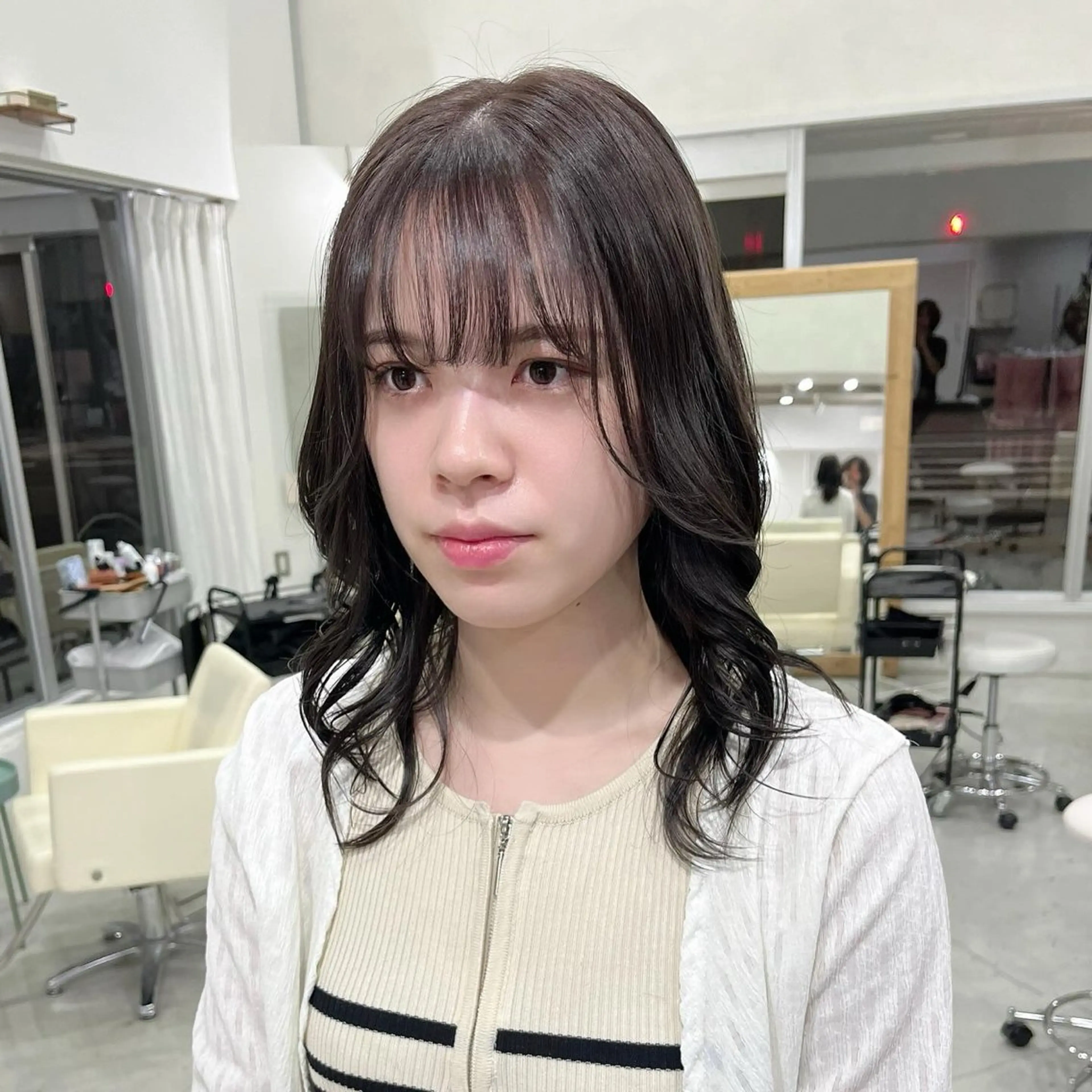 セミロング セミロングパーマ レイヤーカット KUTEN所属・岐阜パーマ/透明感 カラー/Genkiのヘアスタイル