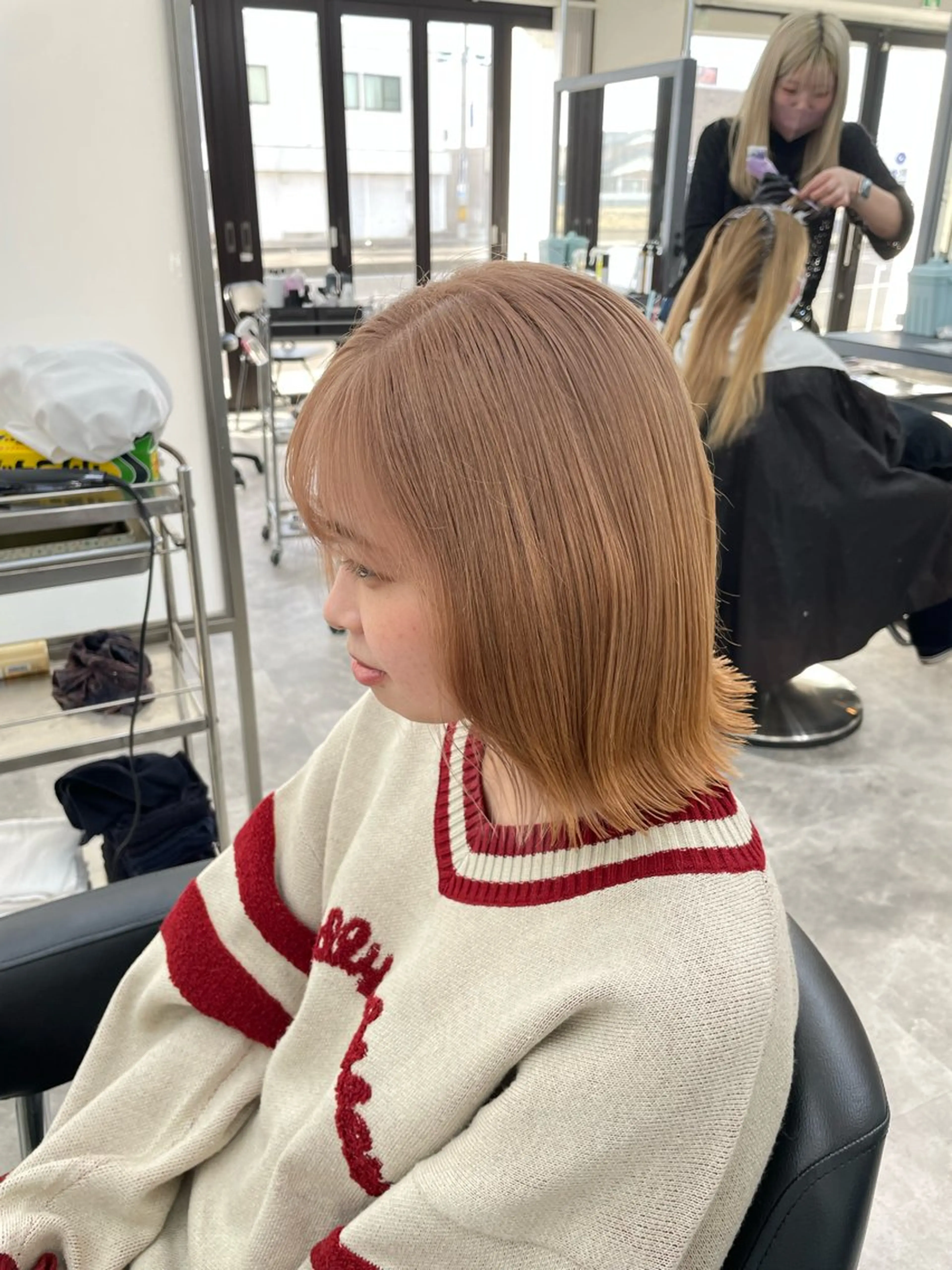 ショート ヘアカラー 🧋ミルクティーカラ ー🧋特化小林拓登のヘアスタイル
