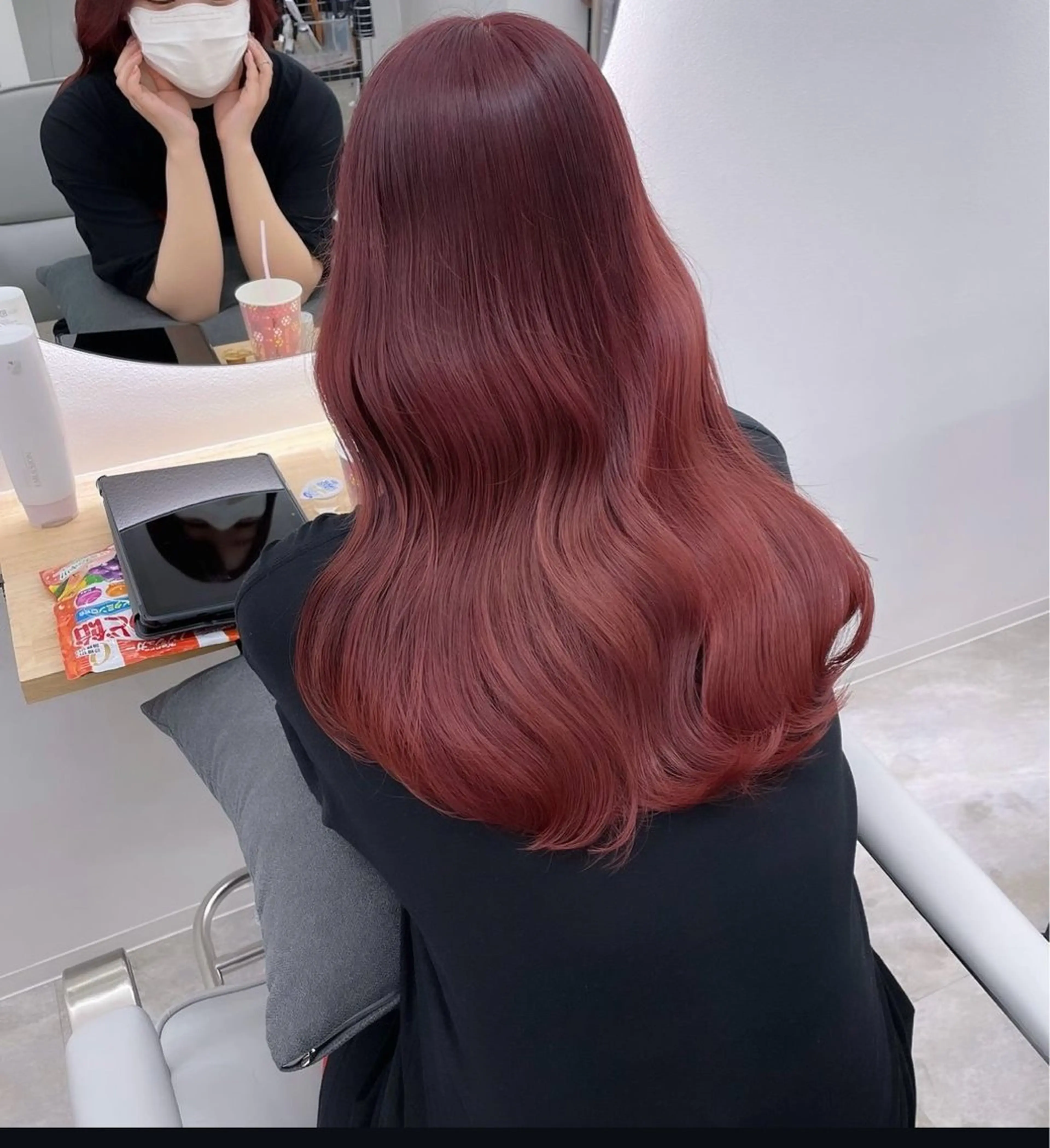 ロング カット ヘアカラー トリートメント 林 風菜のヘアスタイル