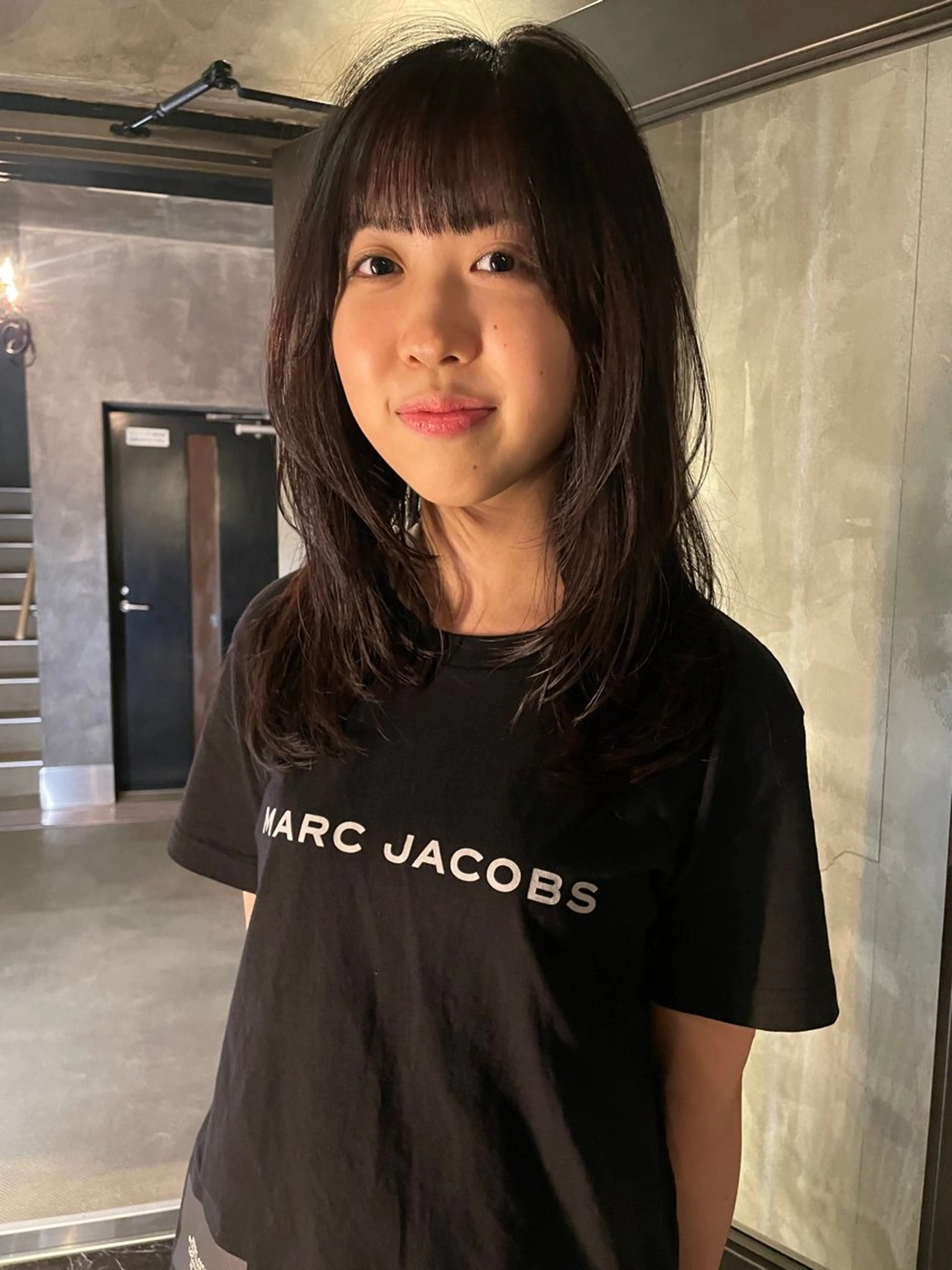 セミロング カラー カット ヘアカラー トリートメント レイヤー/ 透明感カラー/マドカのヘアスタイル