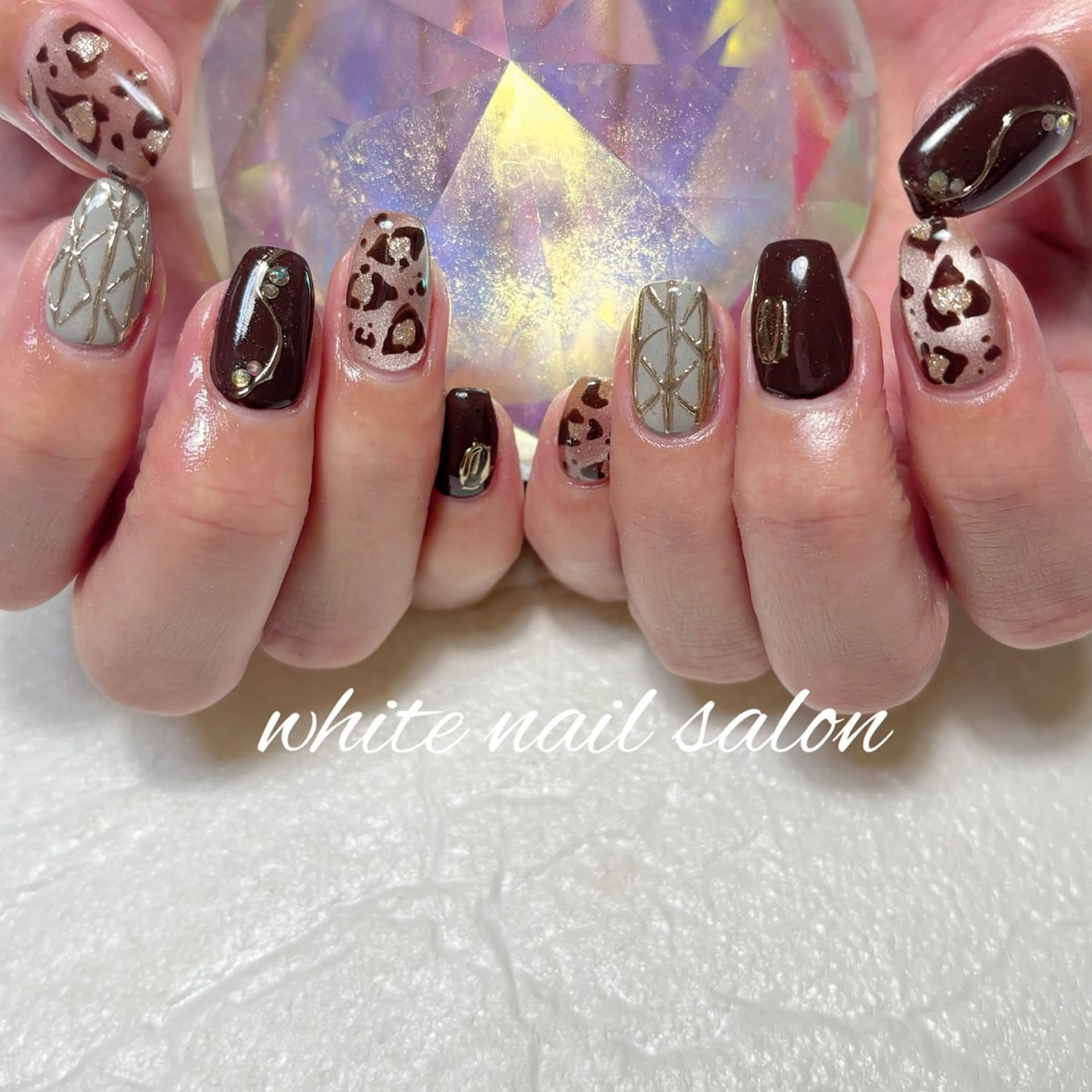 ネイル フットネイル ホワイト ハンドネイル white nail salonのネイルデザイン