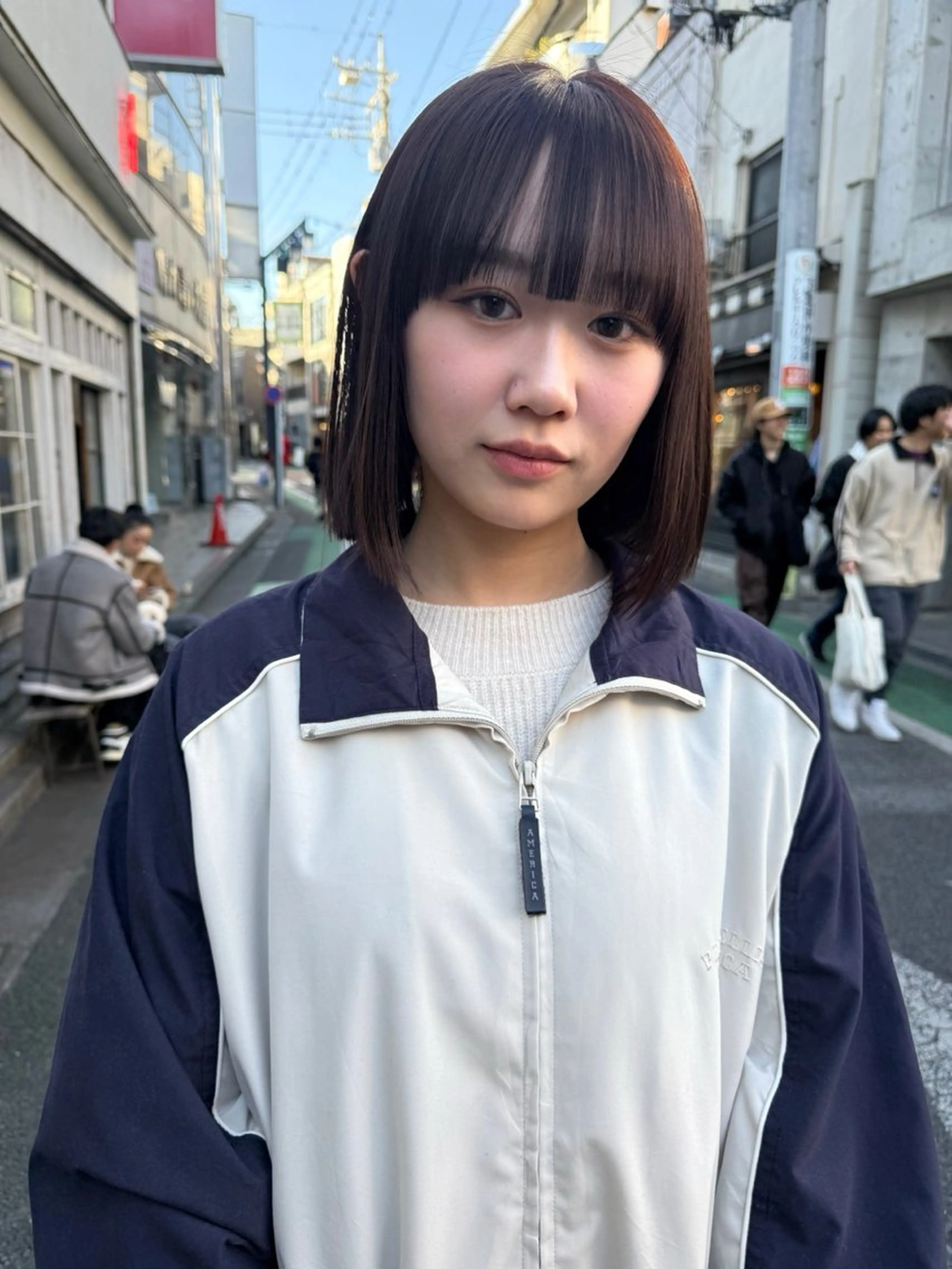 ショート カラー メンズ ラベンダーカラー ボブ ワイドバング カット ヘアカラー トリートメント 森貴裕/ベージュ/ パーマ/オリーブのヘアスタイル