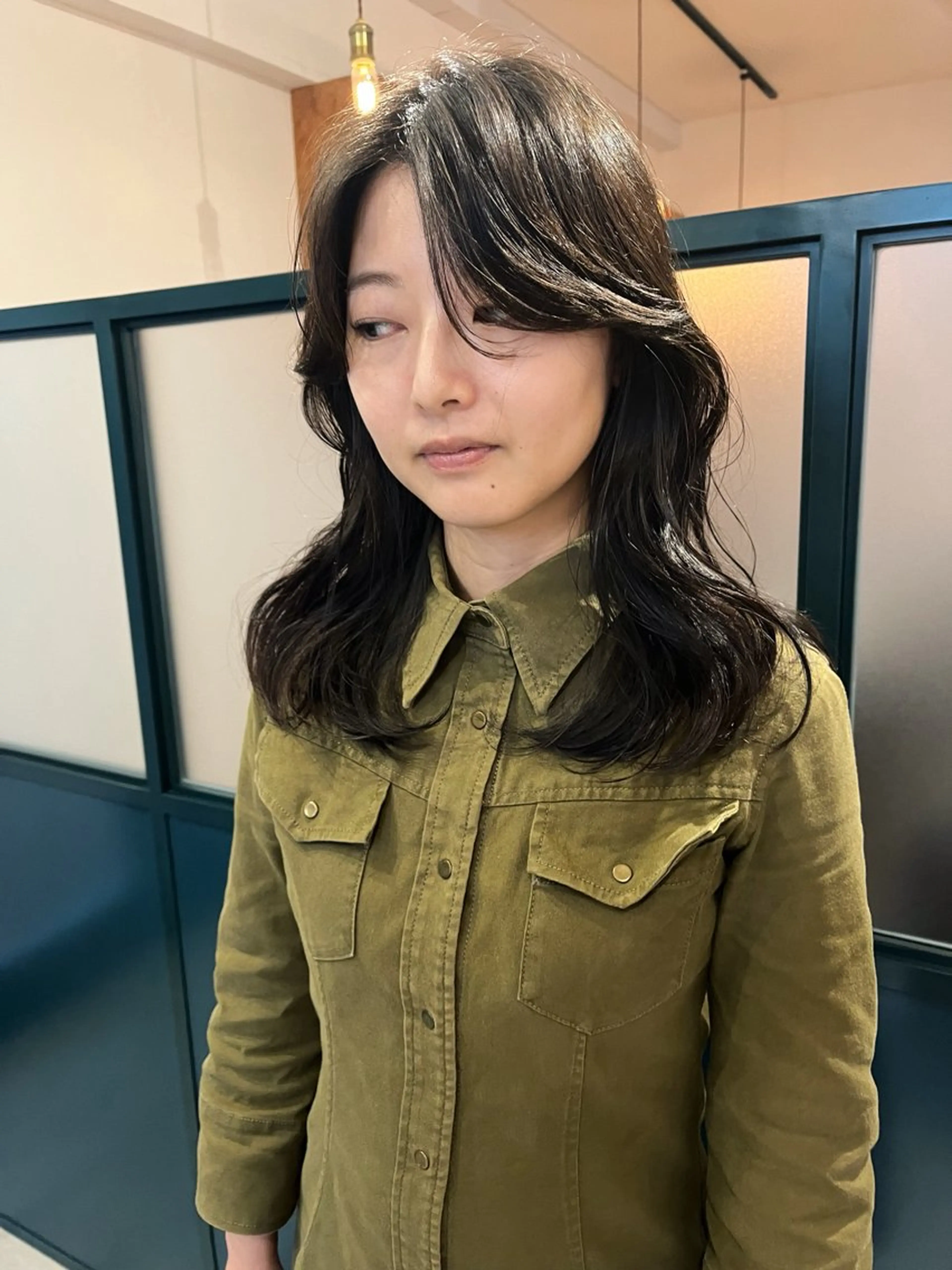 セミロング カラー カット ヘアカラー 暖色/パーマ 🌼クニトウメイのヘアスタイル