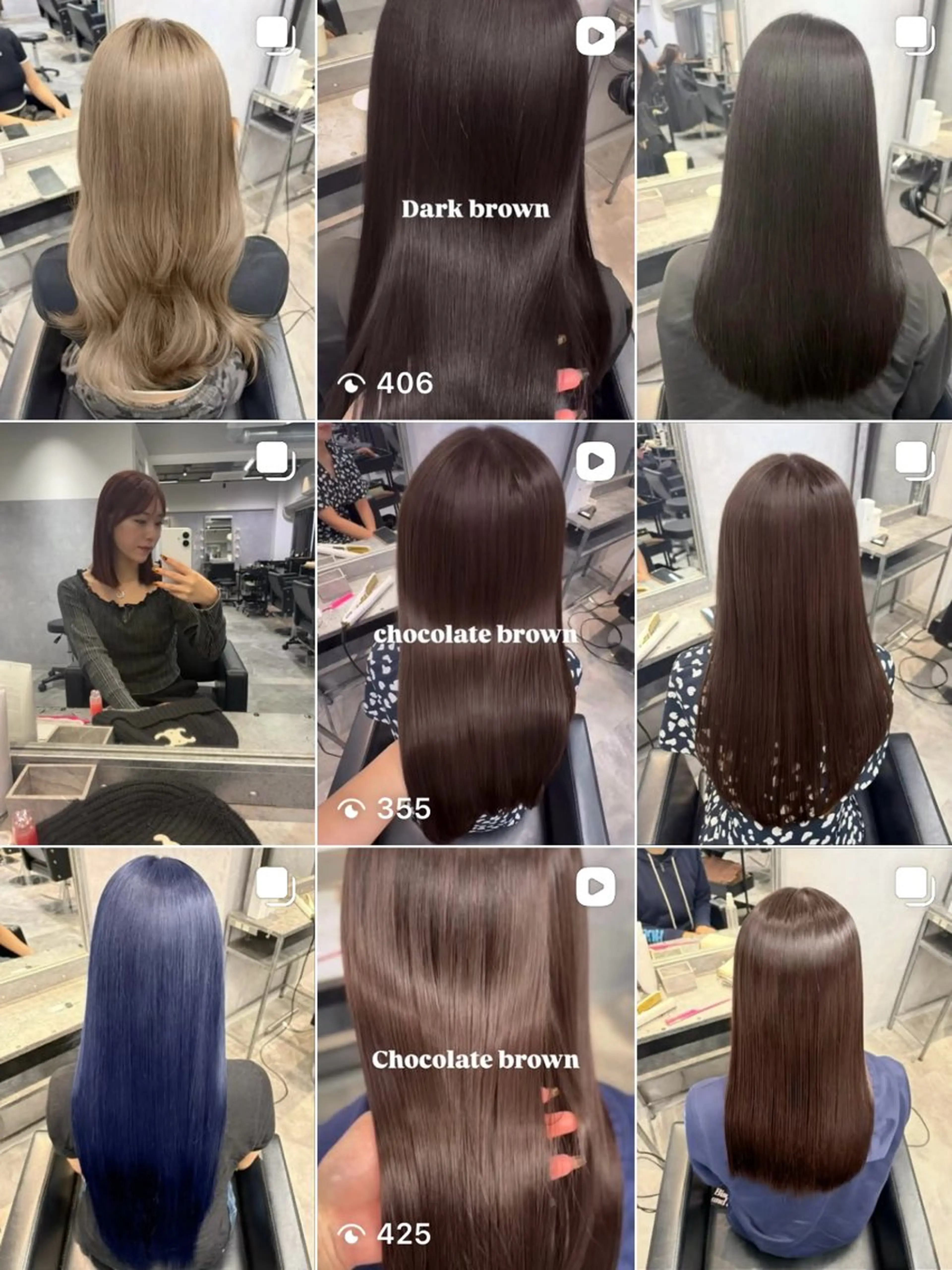 ロング ヘアカラー 透明感カラー × ハイトーン さきのヘアスタイル