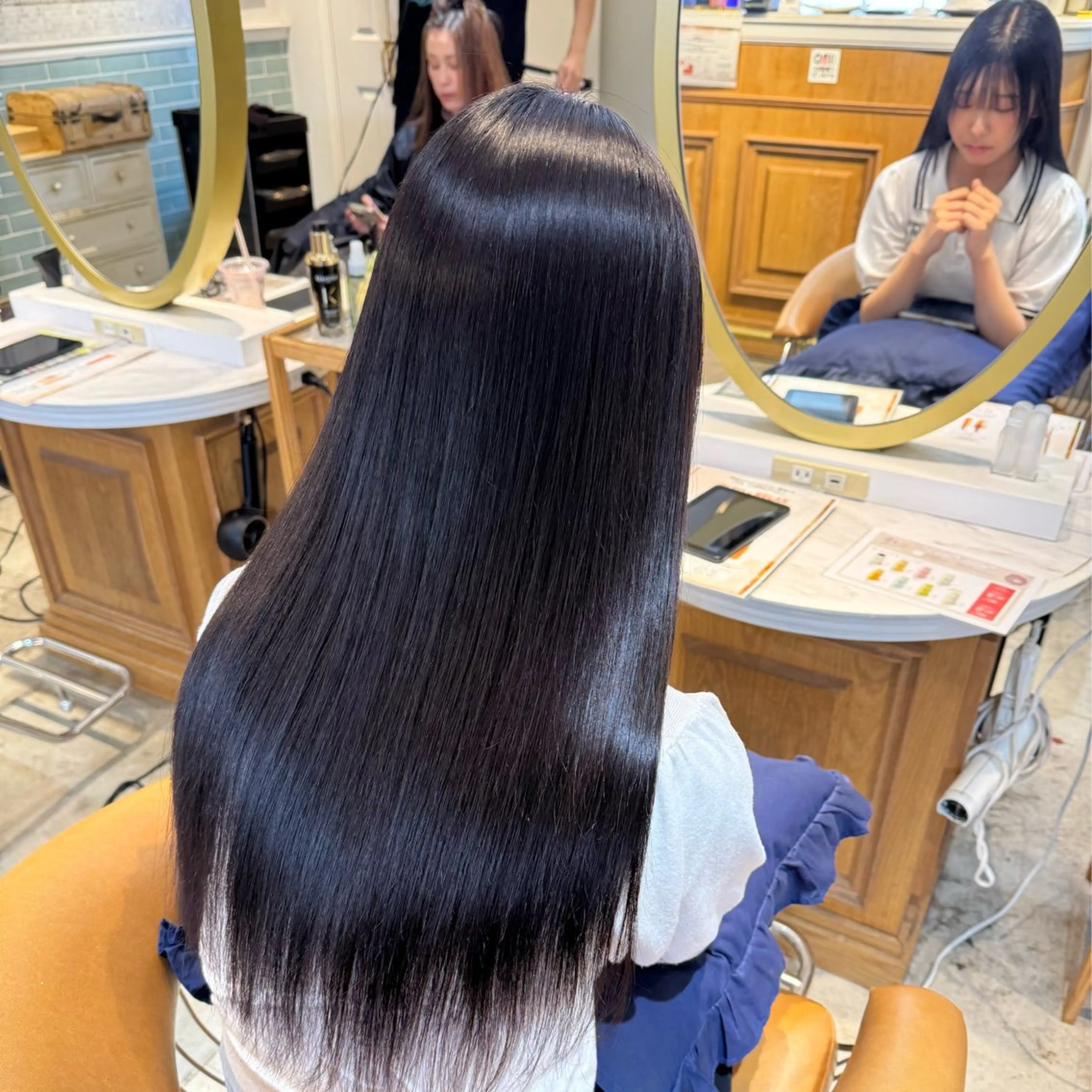 ロング 髪質改善 韓国風ヘア レイヤーカット 縮毛矯正 カット 縮毛矯正 トリートメント ヘアセット 髪質改善/ボブ /韓国/erikoのヘアスタイル