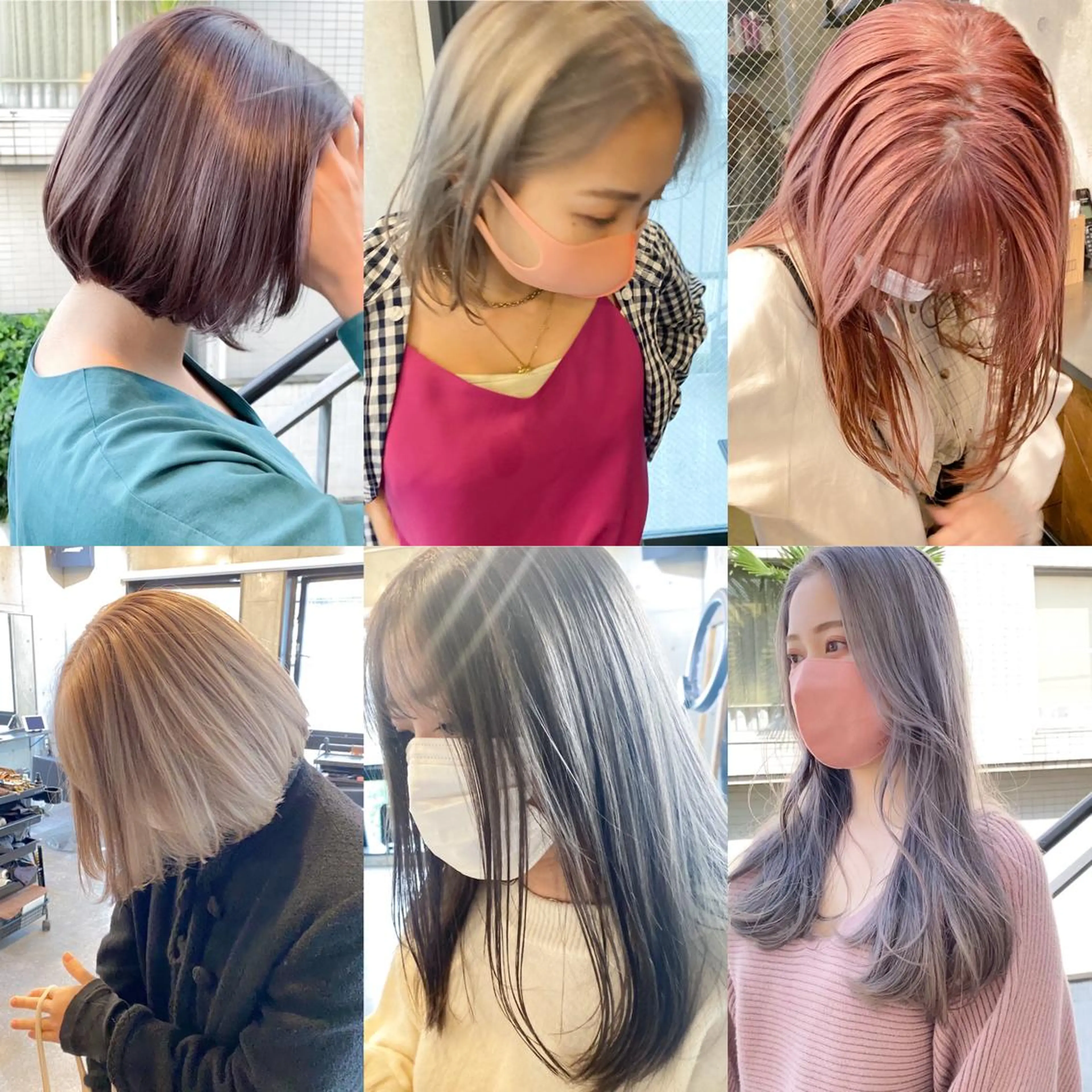 ミディアム カラー 艶髪ブリーチ 永井竜也のヘアスタイル