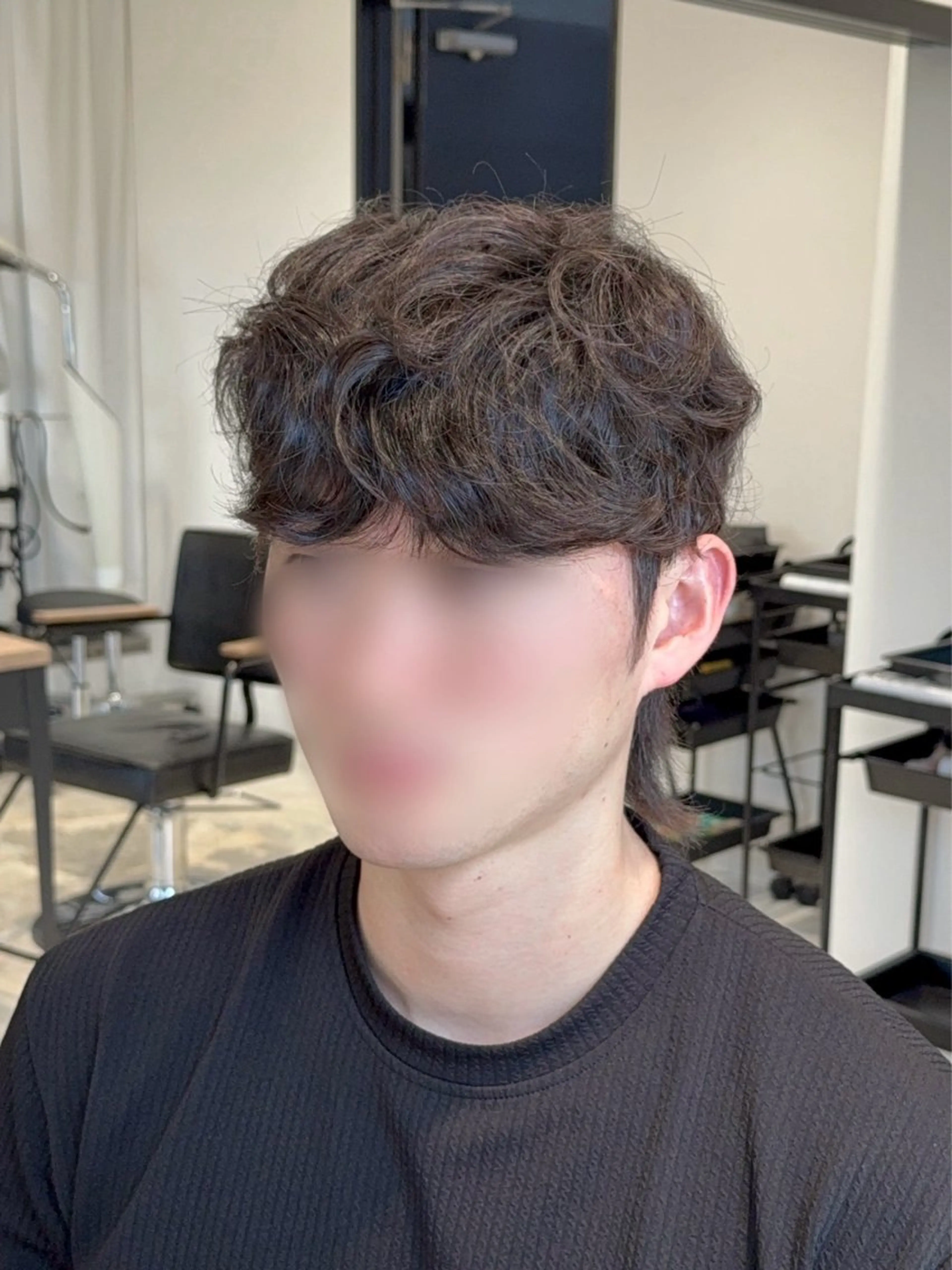 ショート カラー パーマ ヘアアレンジ メンズ ダウンパーマ メンズパーマ プードルパーマ プードルパーマ カット パーマ 縮毛矯正 IVY表参道所属・ヘアメイク小野リエ 韓国ハーフ🦊のヘアスタイル