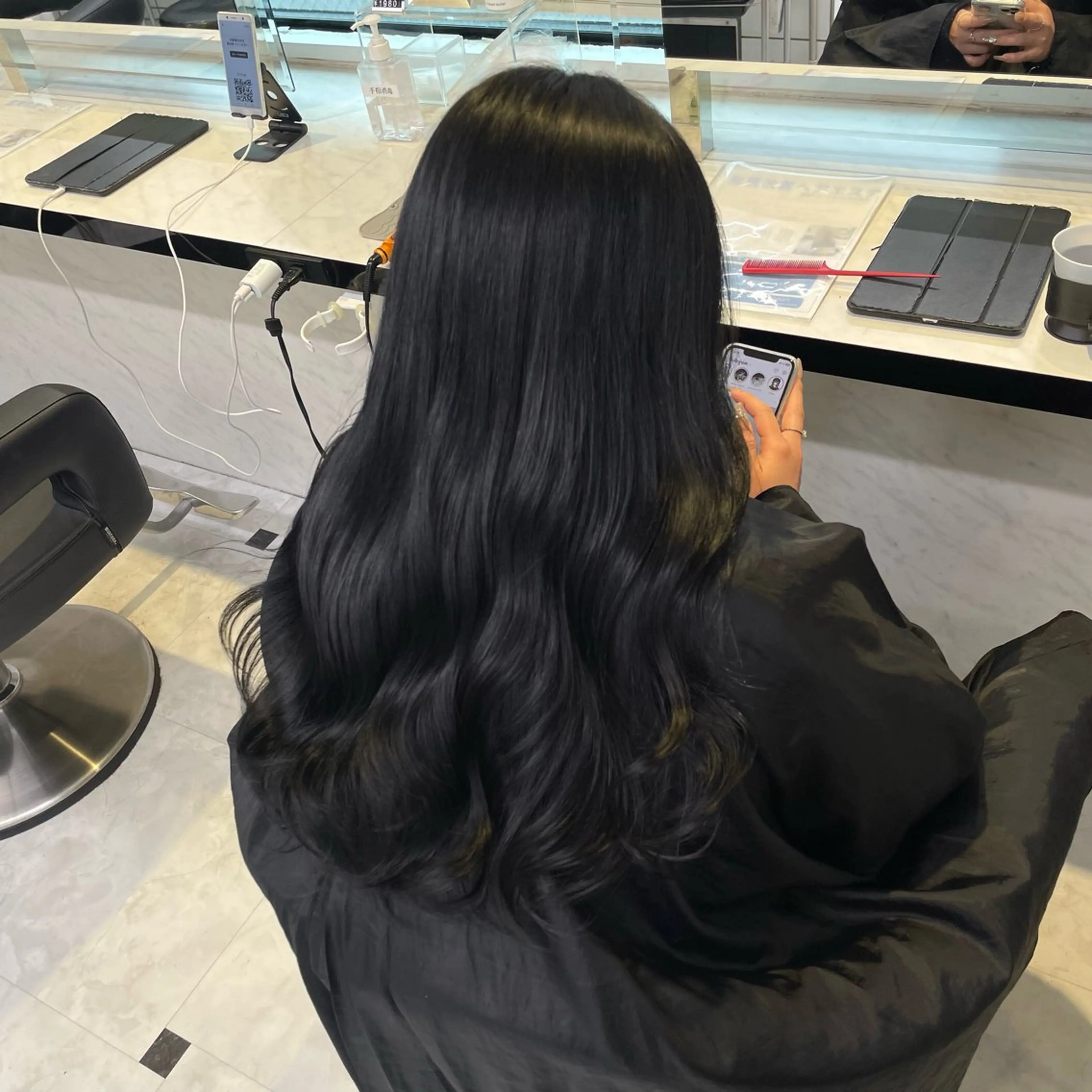 セミロング カット ヘアカラー ヘッドスパ ヘアセット うる艶トレンドヘア 🕊️上野BABYのヘアスタイル