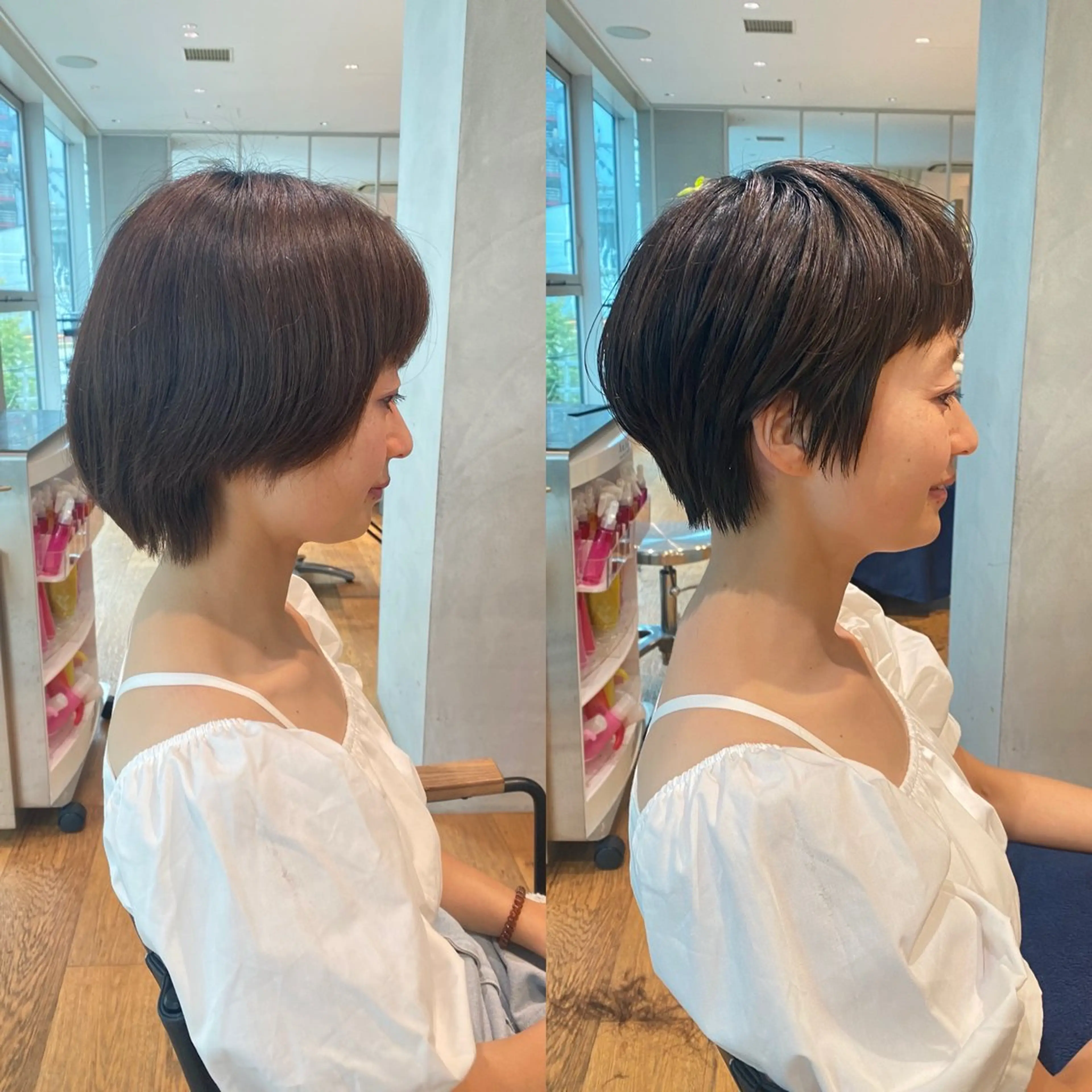 ショート ショートヘア カット ♡ウルフ/レイヤー ハイトーン/yucoのヘアスタイル