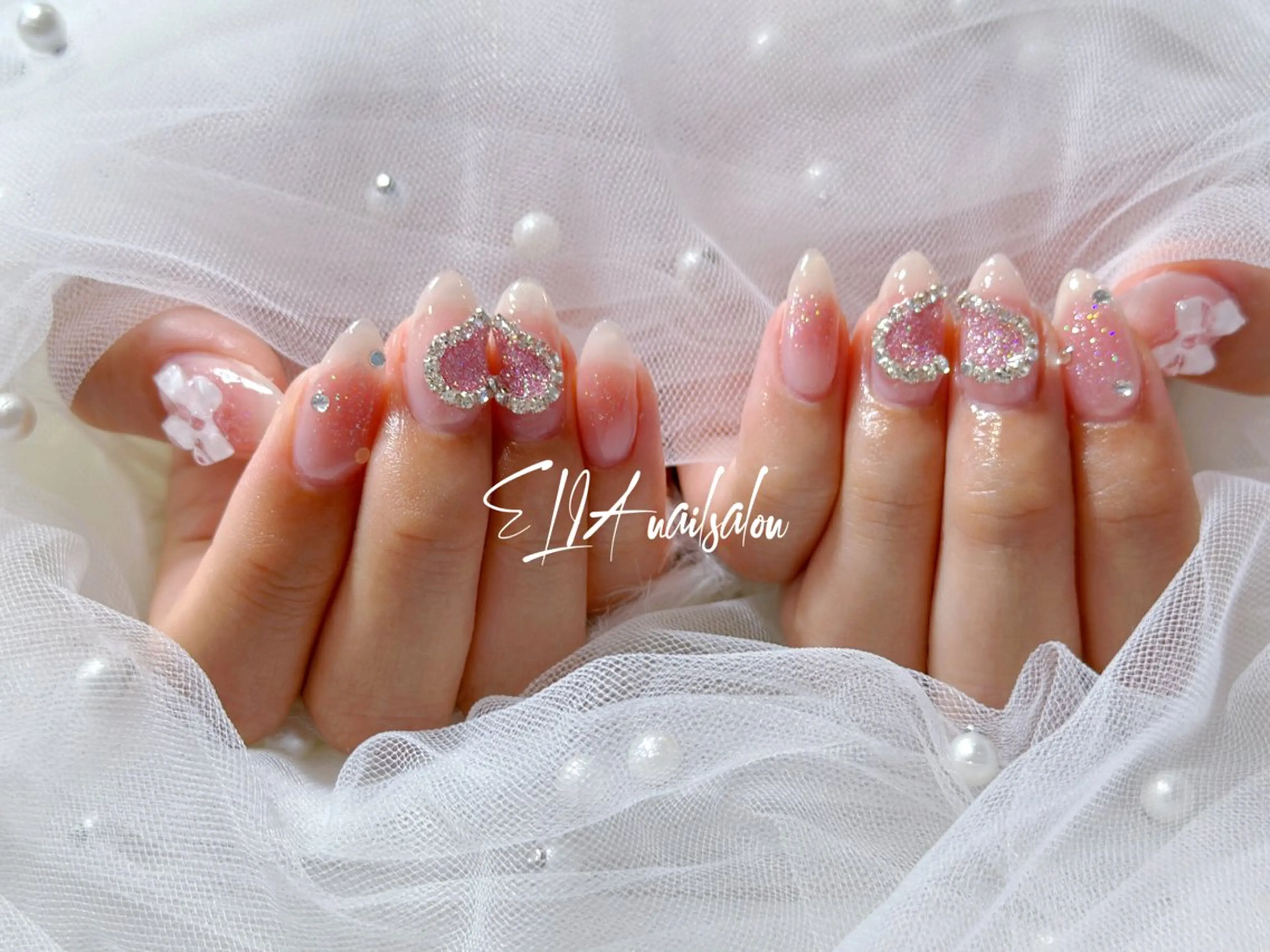 ミディアム ハンドネイル ハンドケア ELIA【エリア】 nailsalonのネイルデザイン