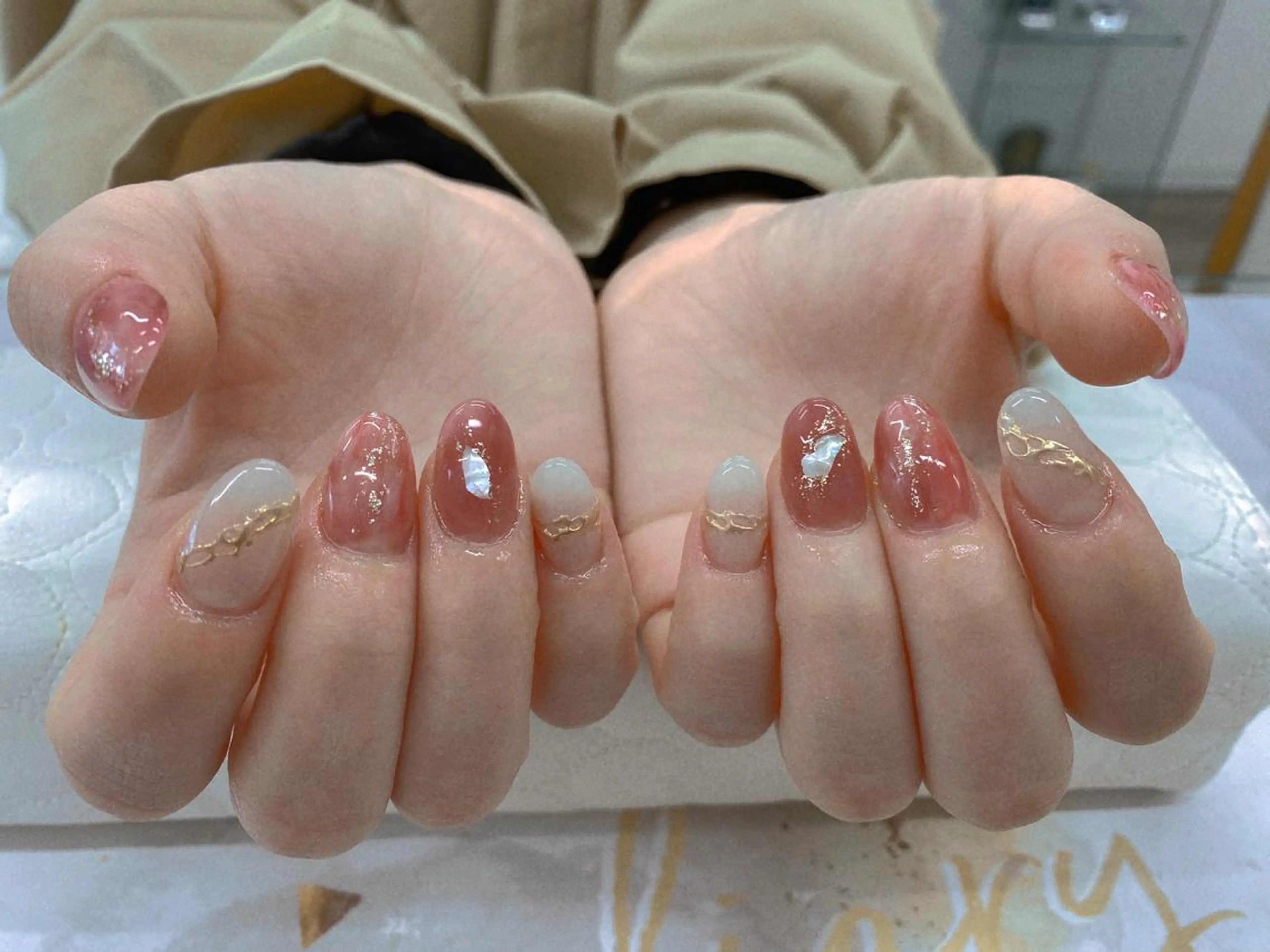 ネイル ニュアンスネイル スカルプネイル Y nailのネイルデザイン