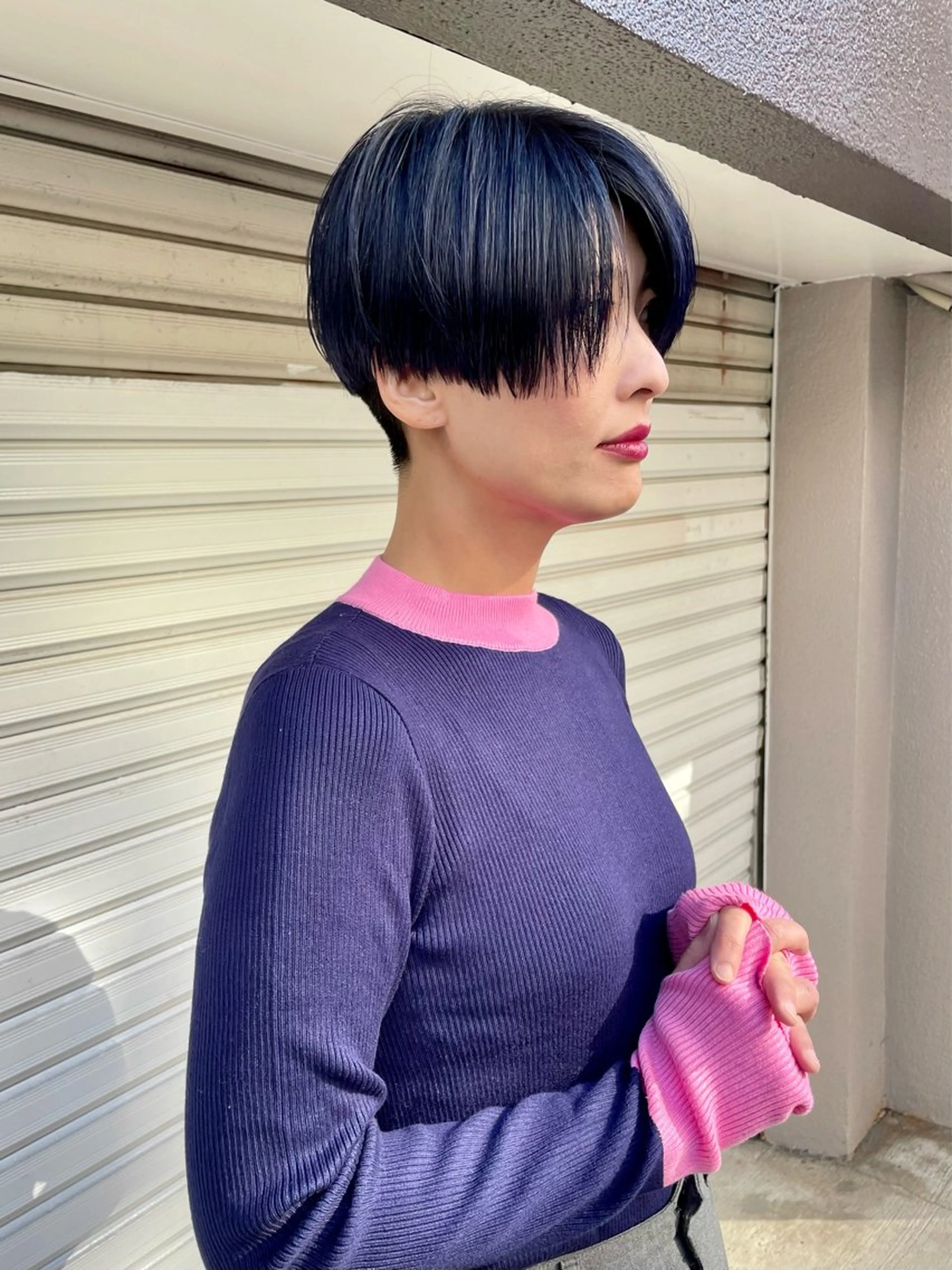 ショート カラー カット ヘアカラー オカモト ミユウ/ブリーチのヘアスタイル
