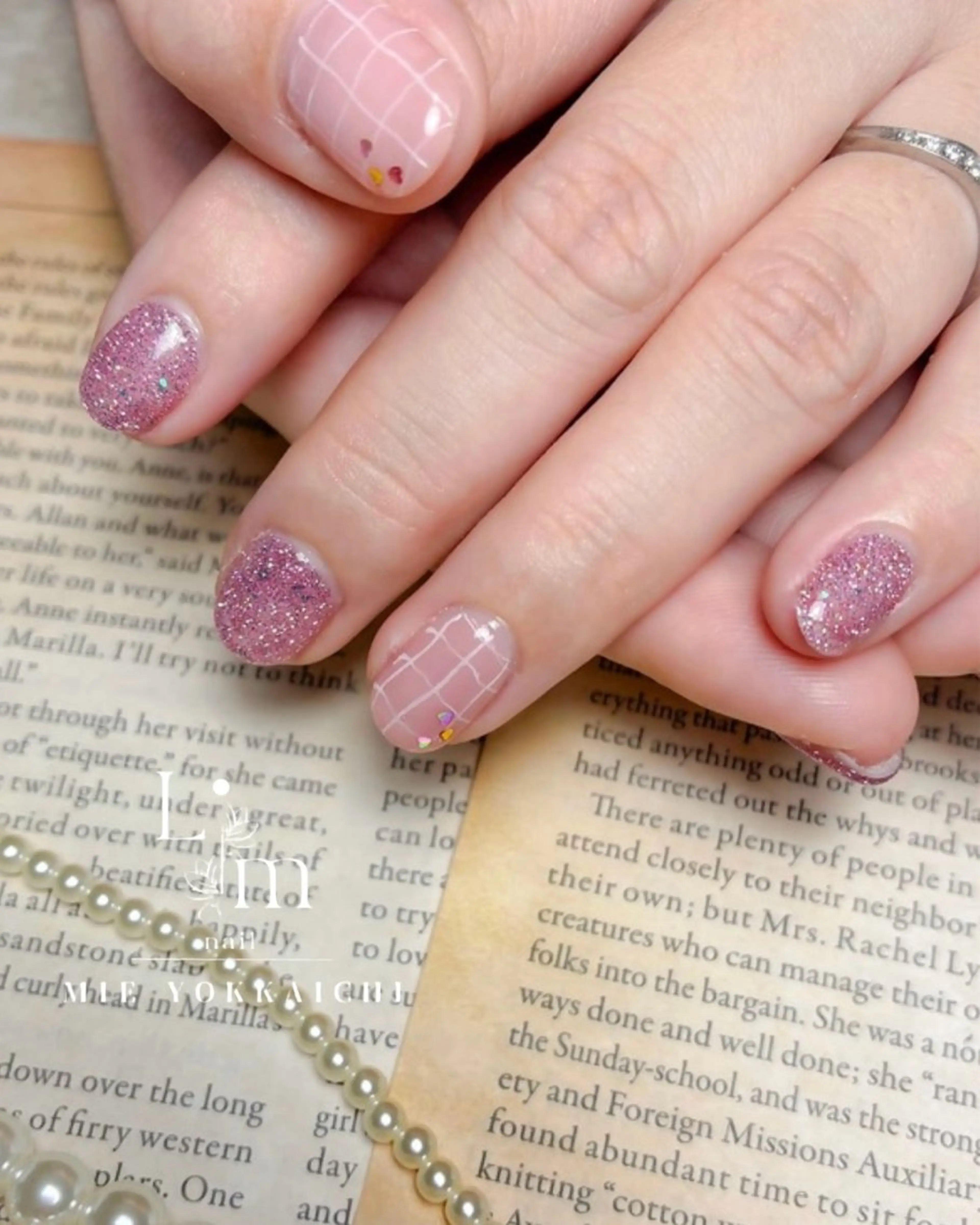 ネイル キラキラネイル シンプルネイル Li.m nail リム ネイルのネイルデザイン