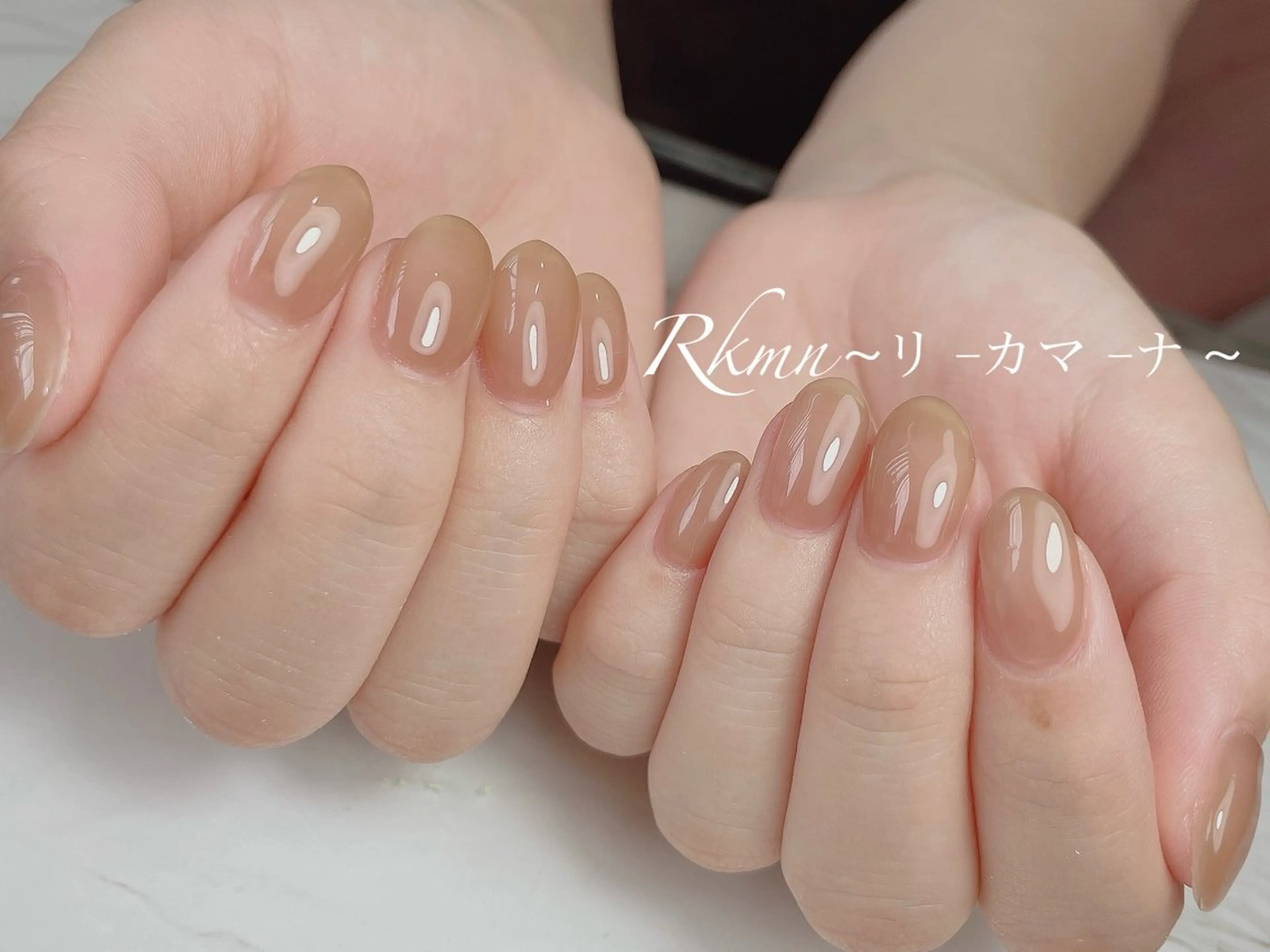 ネイル アートネイル ワンカラーネイル 春ネイル ハンドネイル フットネイル ハンドケア Rkmn ~リ-カマ-ナ~のネイルデザイン