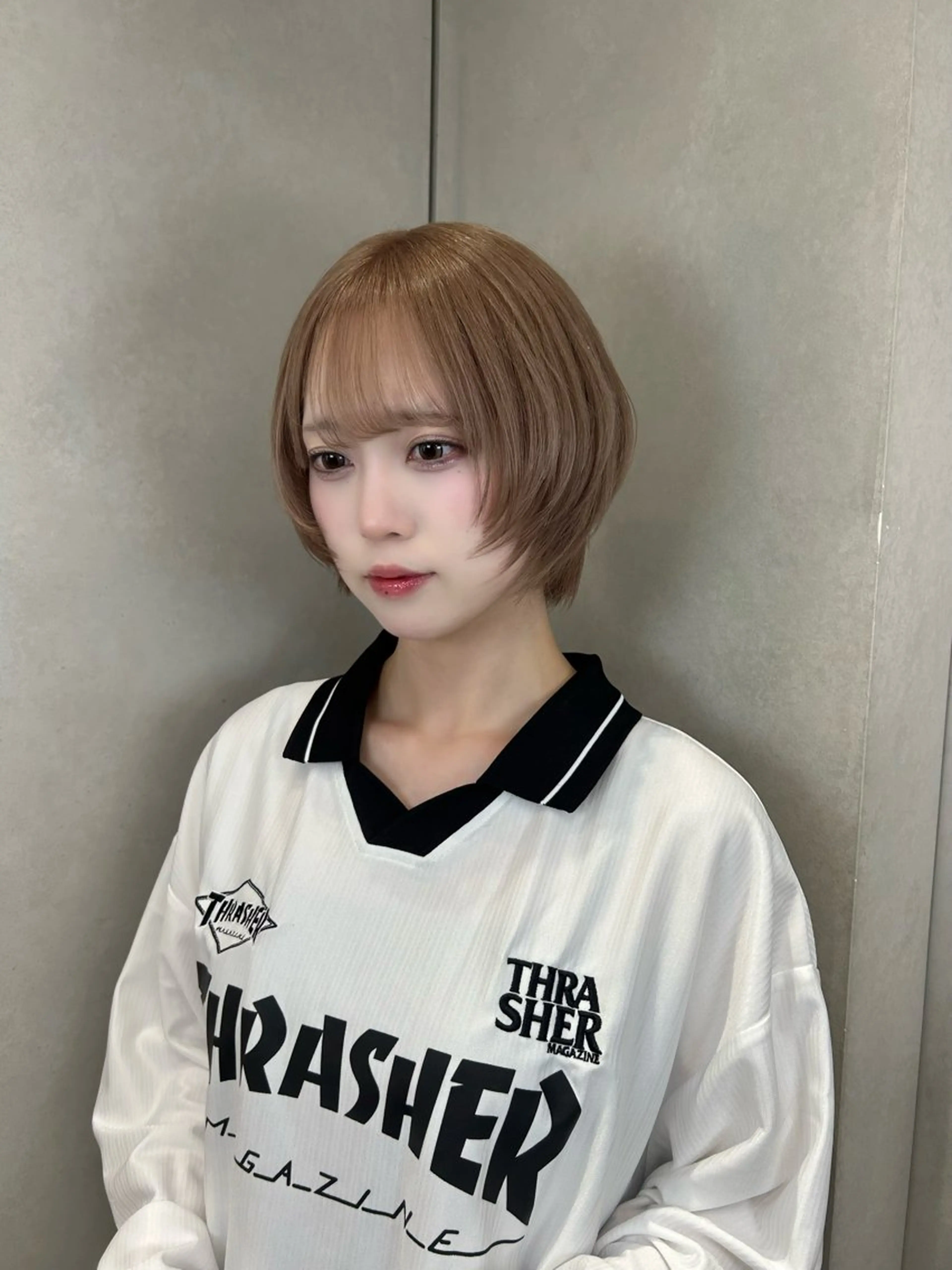 ショート ショート/ボブ/似 合わせ/顔周りカットのヘアスタイル