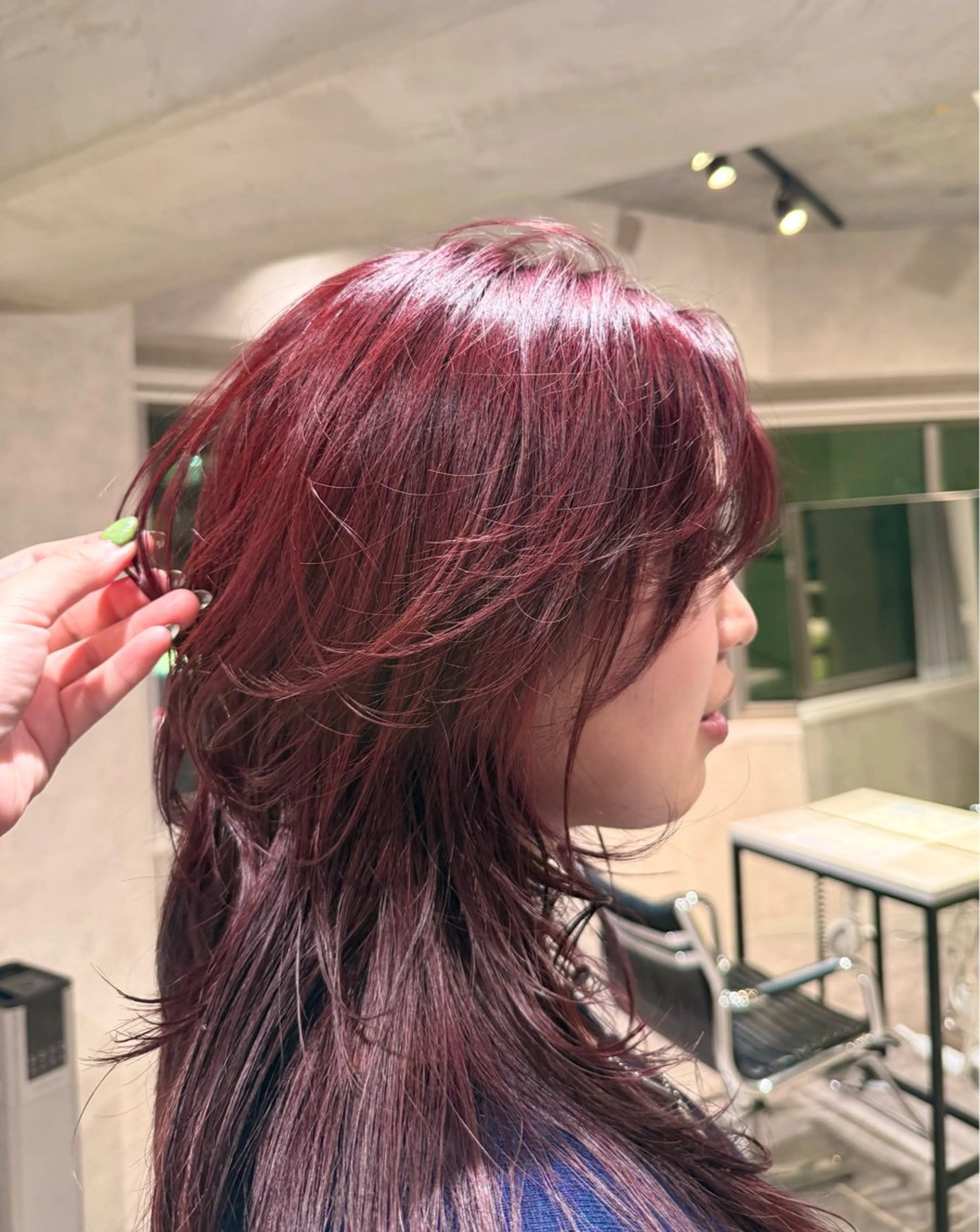 セミロング ヘアカラー 透明感カラー/ ベージュ/yuzuのヘアスタイル