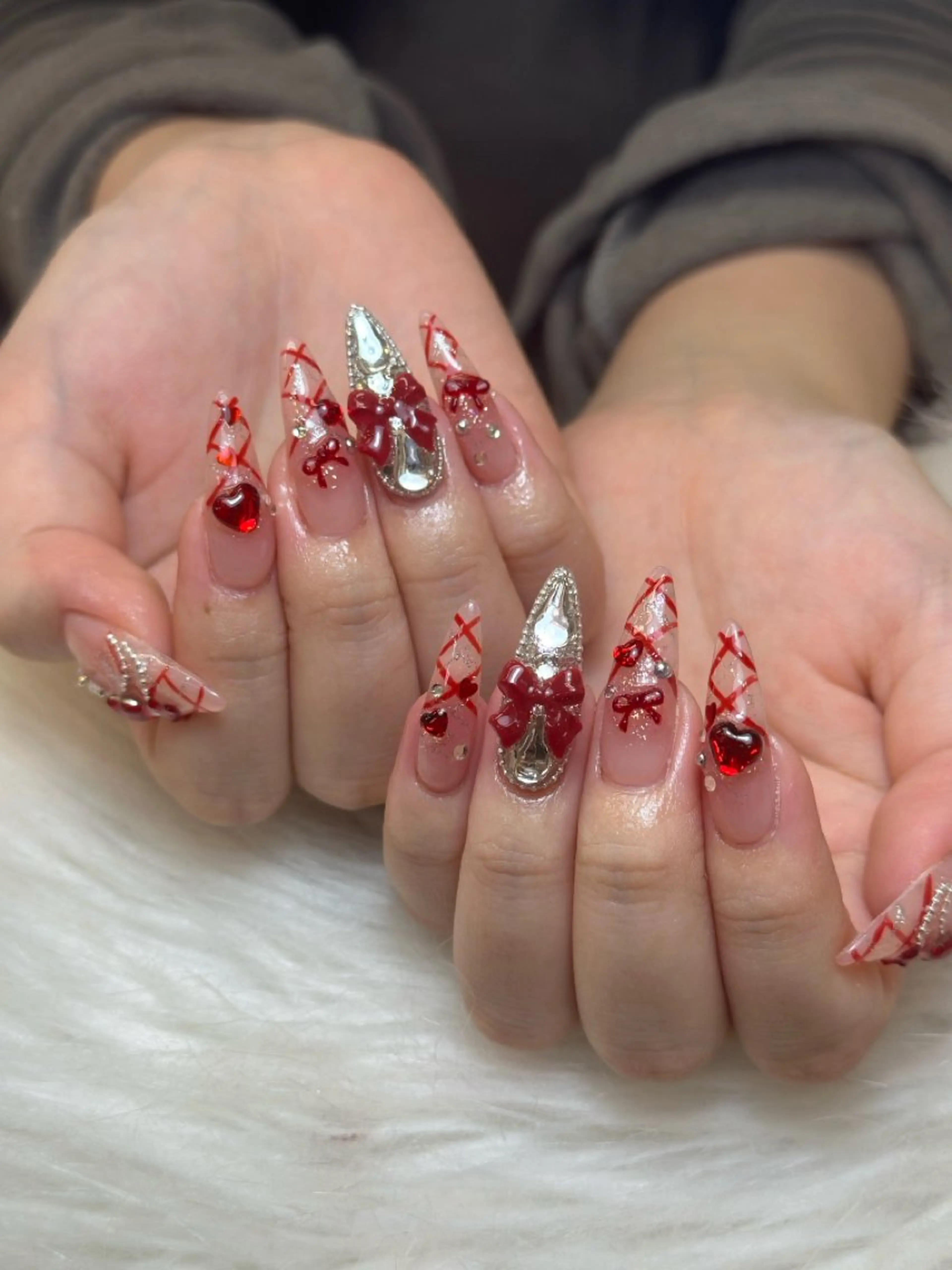 ネイル アートネイル ジェルネイル マグネットネイル ハンドネイル JennNail_ マオのネイルデザイン