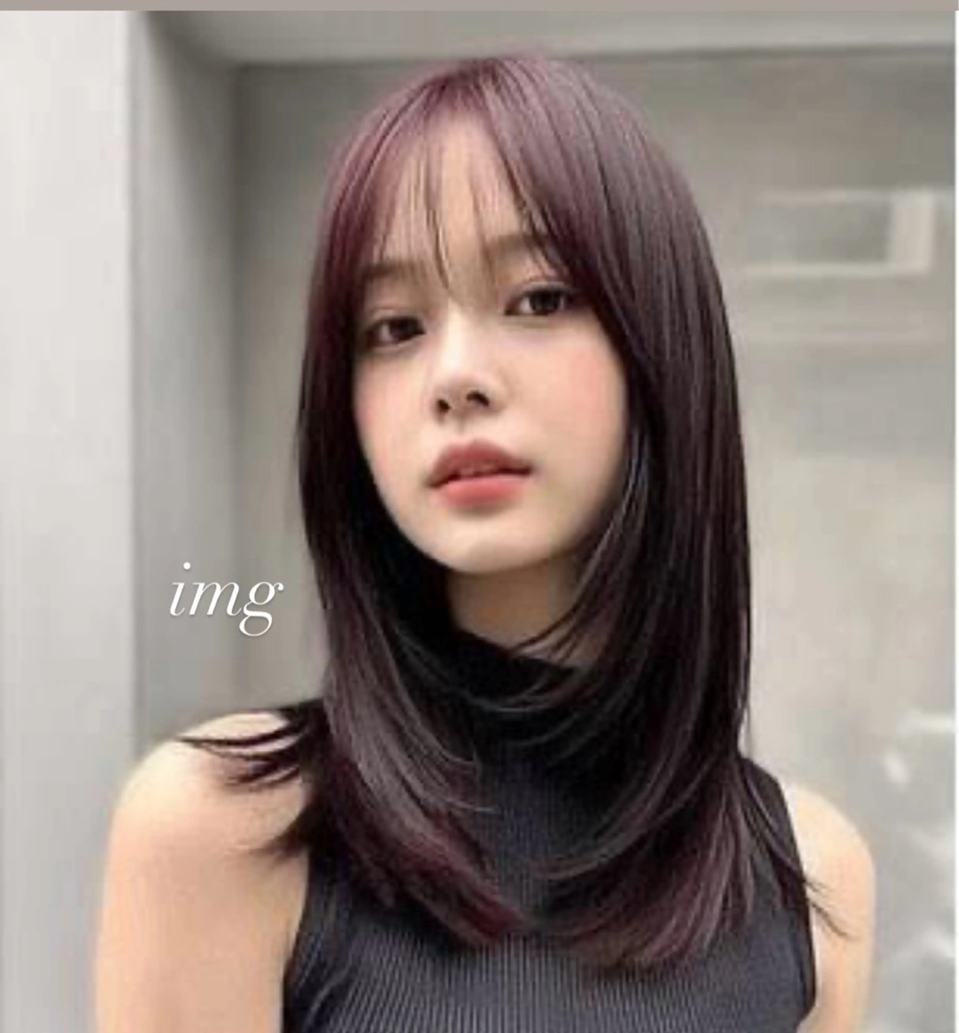 ミディアム カット ヘアカラー AHNKISM所属・似合わせカット💎 トレンドレイヤーのヘアスタイル