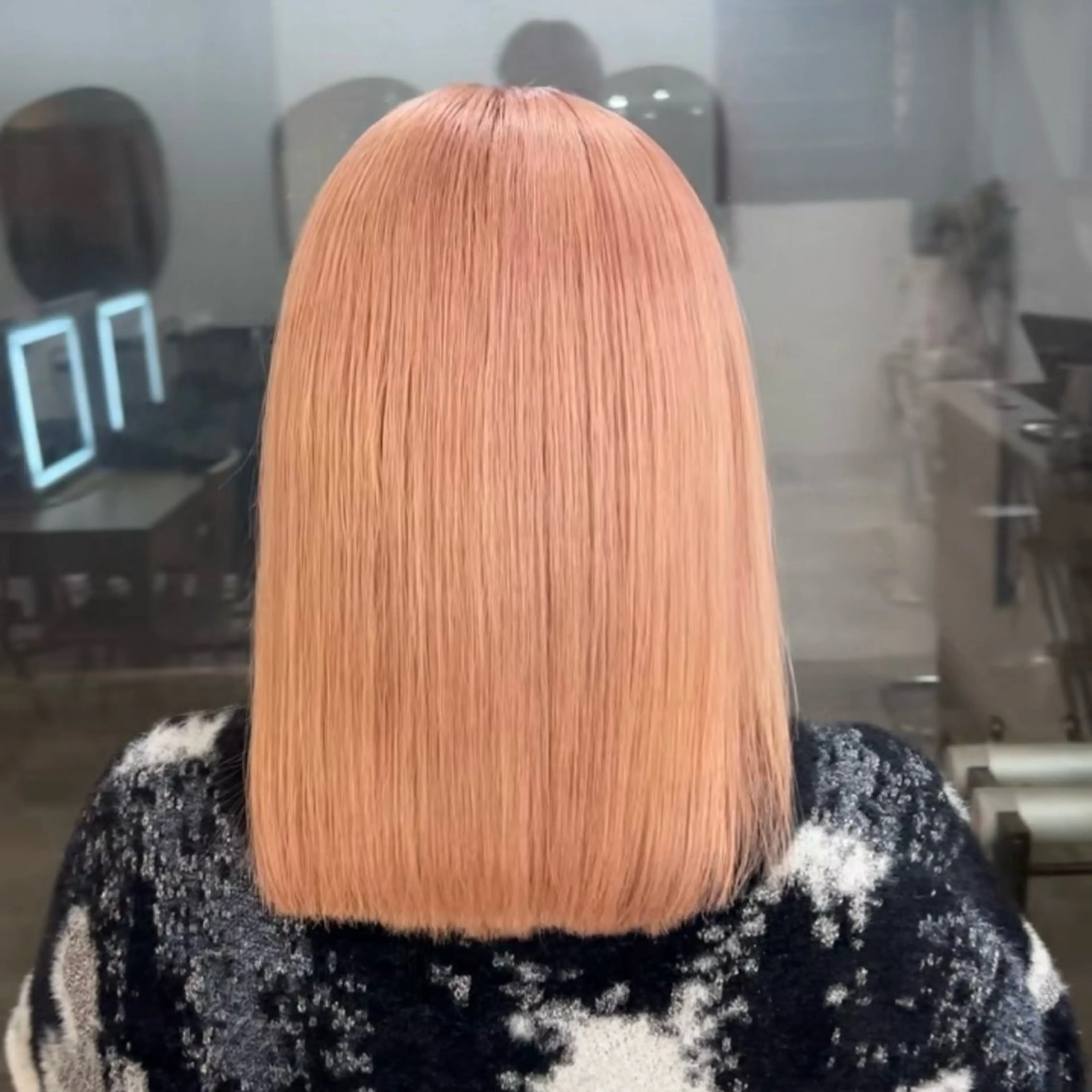 ミディアム カラー ブリーチ ブロンド ピンクカラー ブリーチカラー/原宿 /髪質改善/shinのヘアスタイル