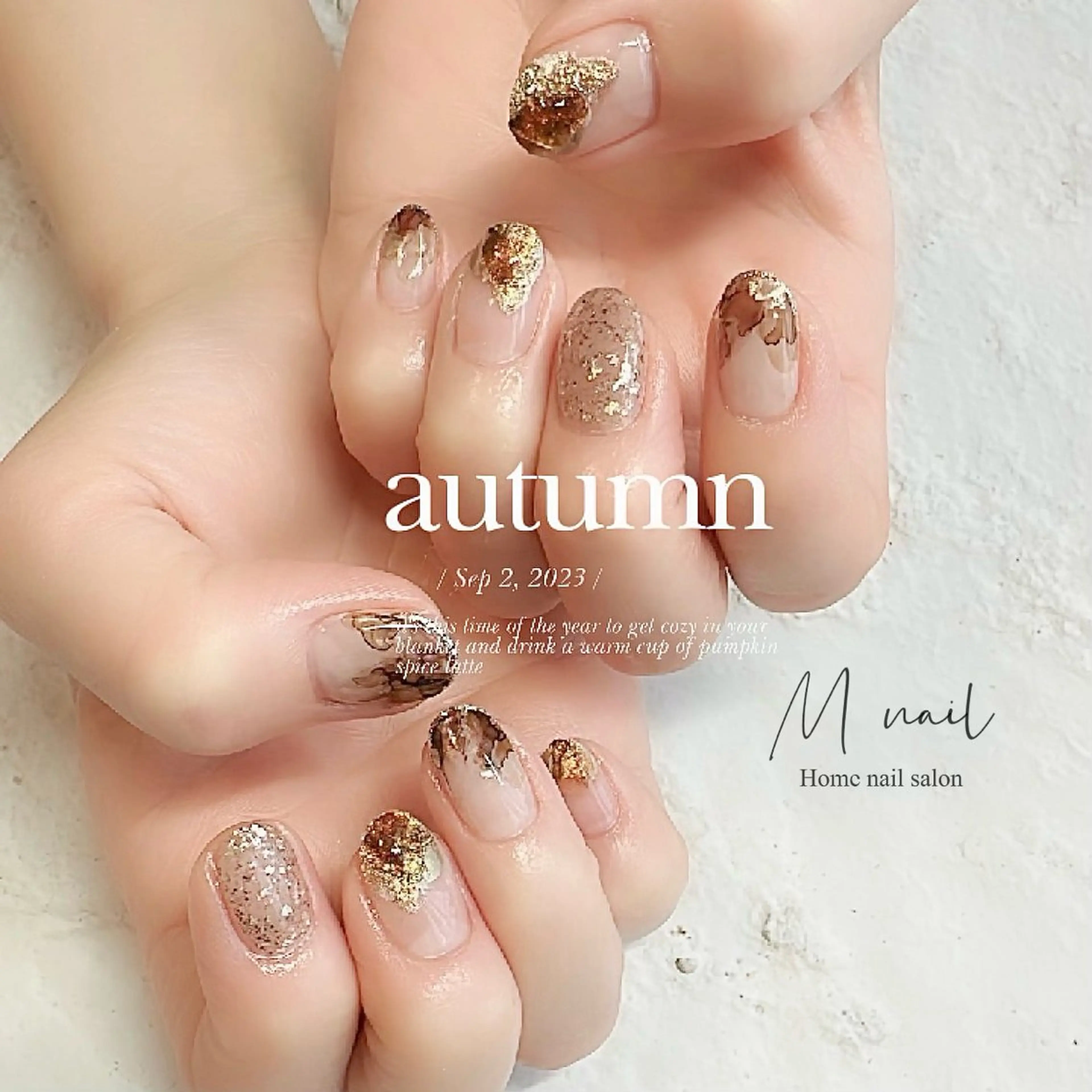 ネイル ニュアンスネイル Home salon M nailのネイルデザイン