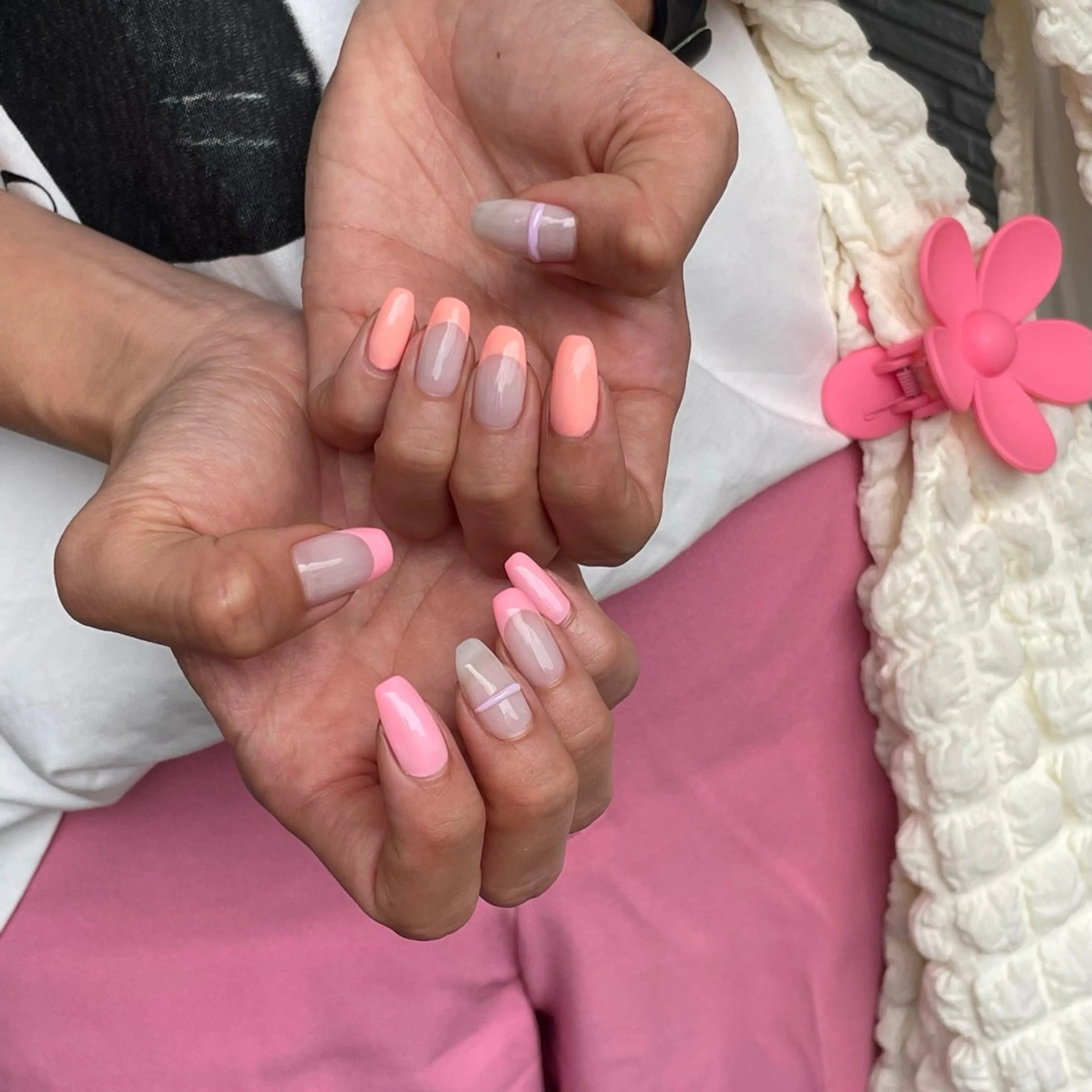 ネイル フレンチネイル ニュアンスネイル Colorer'me クロレミーのネイルデザイン