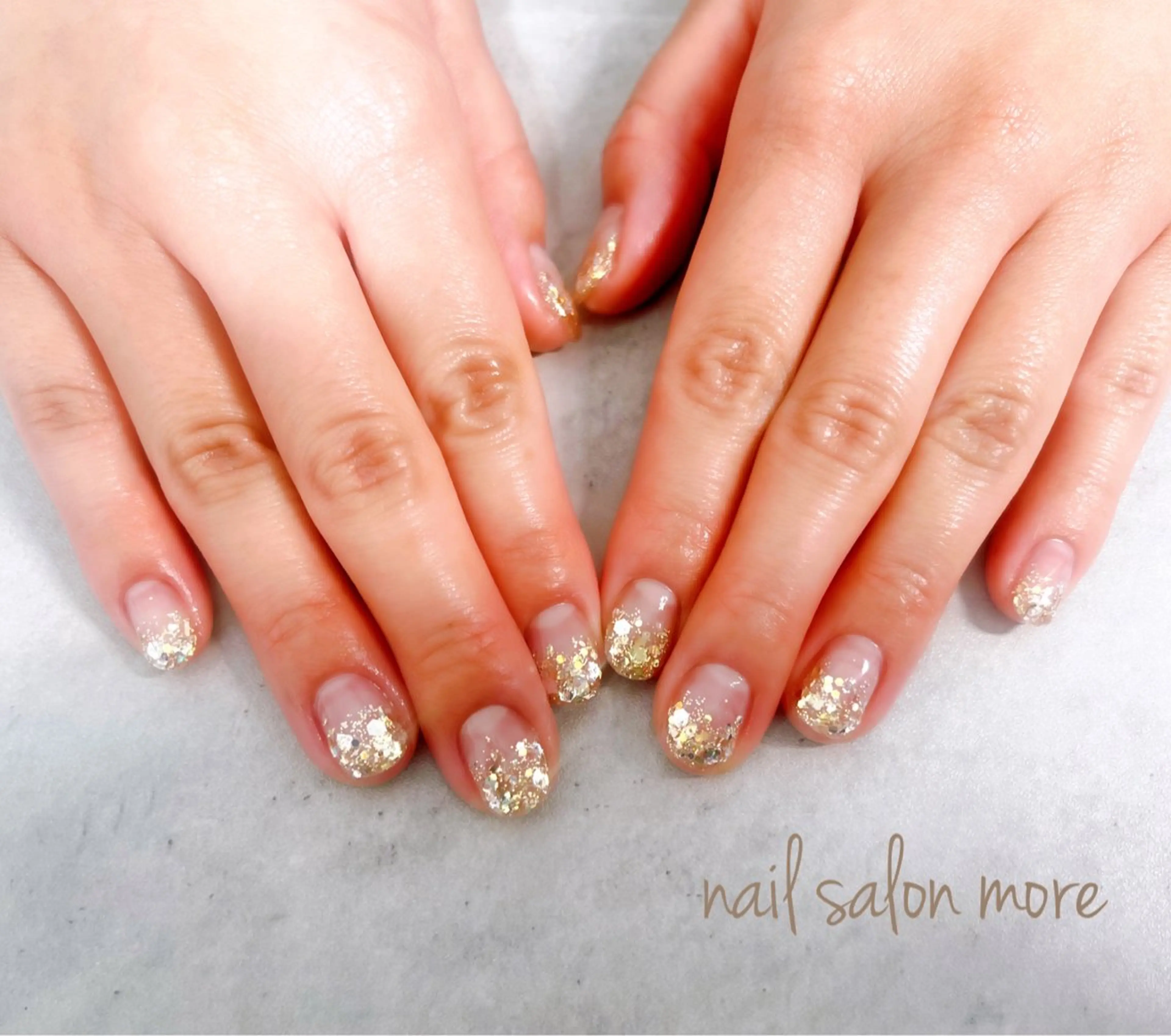 ネイル ラメ(グリッター) ラメグラデーション nail salon moreのネイルデザイン