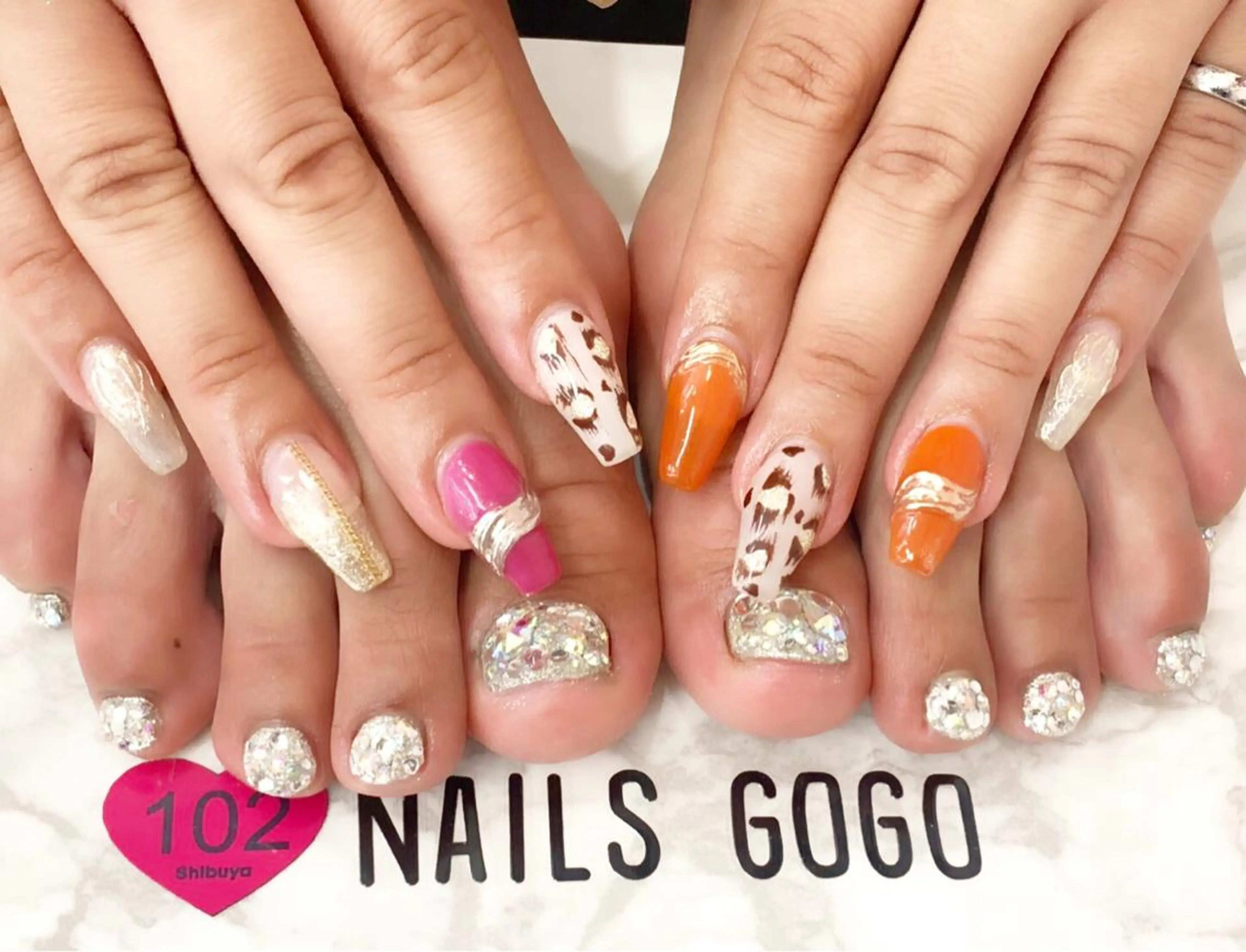 ロング カラー メンズ キッズ ネイル NAILSGOGO shibuyaのネイルデザイン