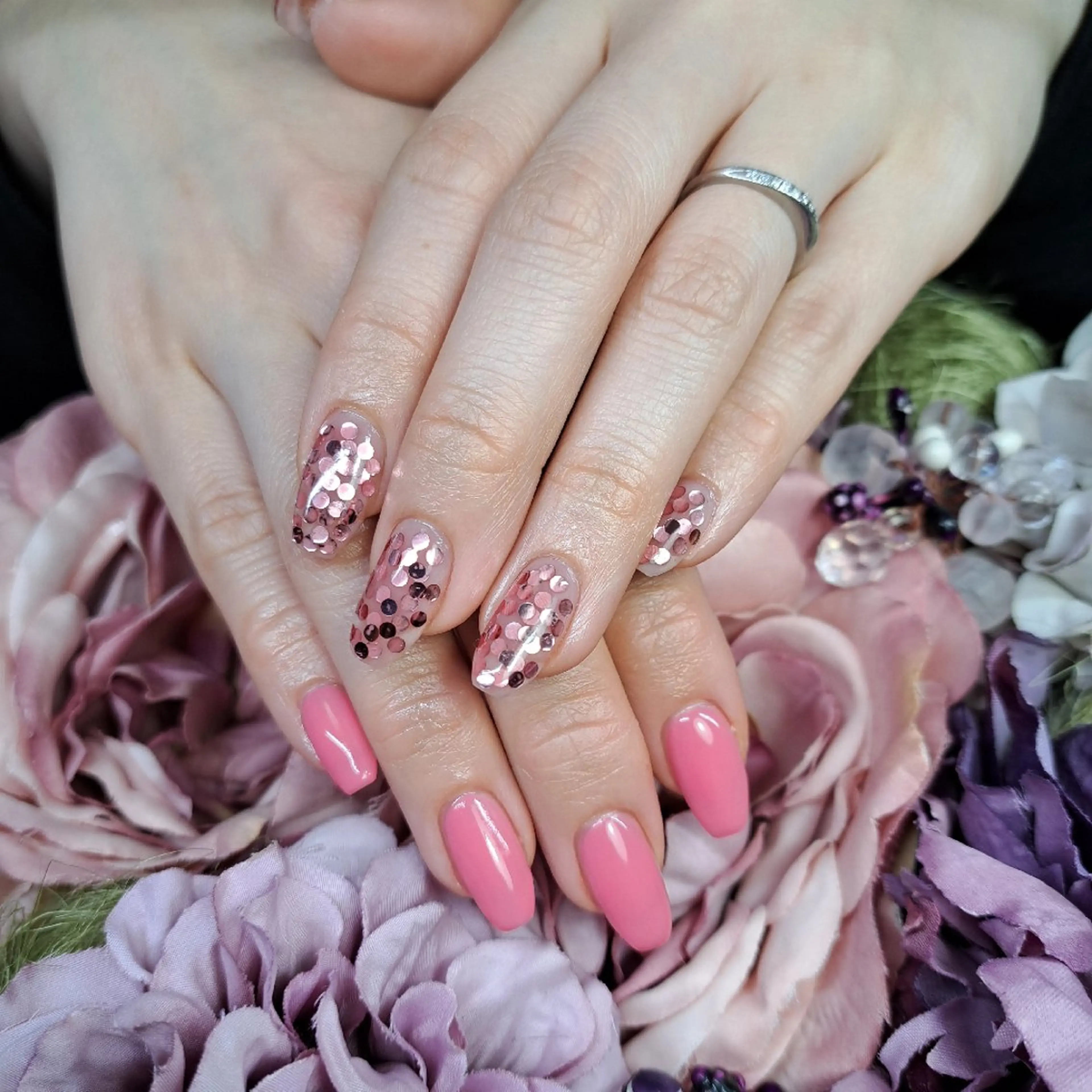 ネイル ワンカラーネイル ピンク HAYASHI  Nのネイルデザイン