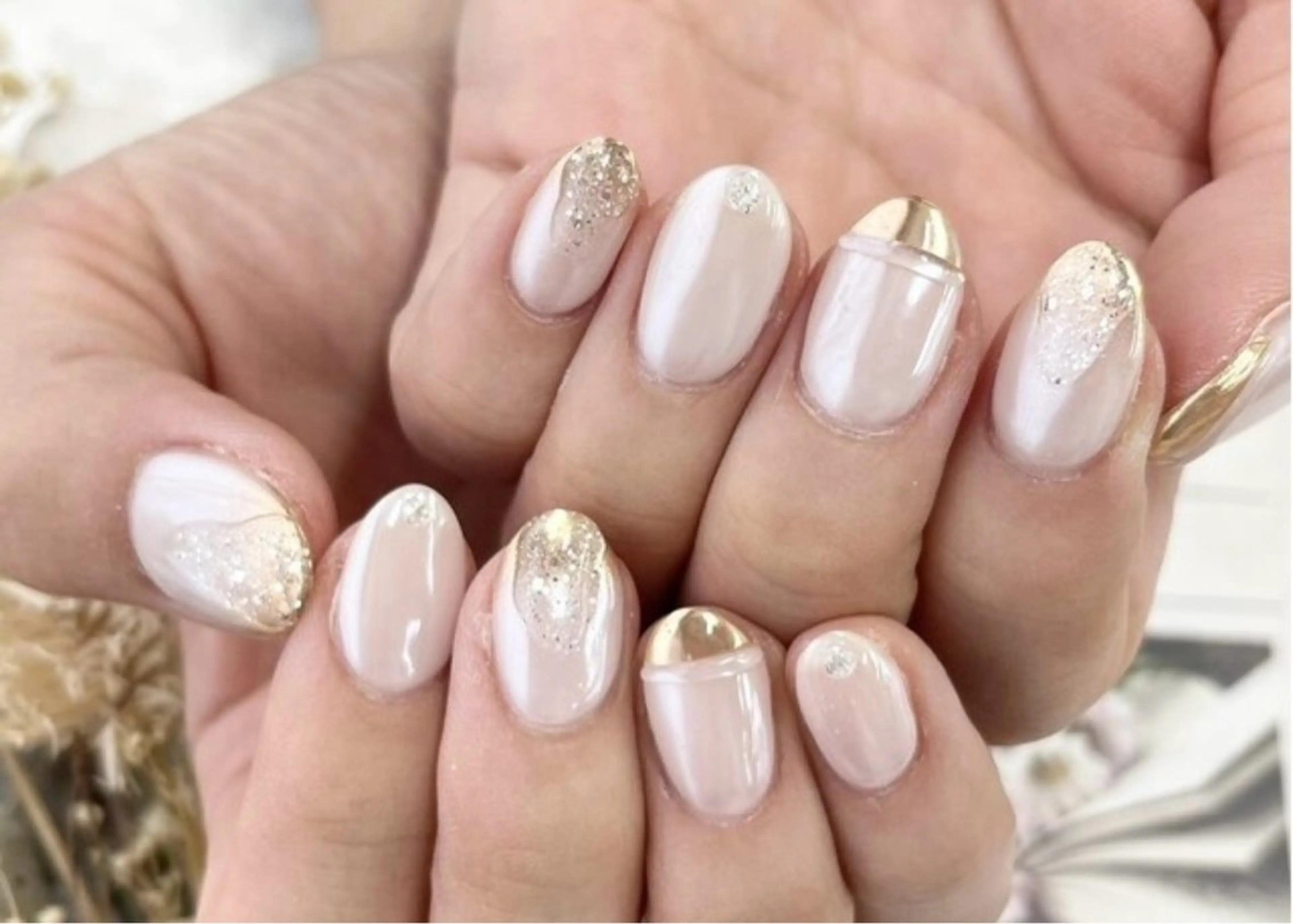 【ネイル3★ハンドやり放題】★持ち込みデザインプチオーダー60min ￥6980の写真