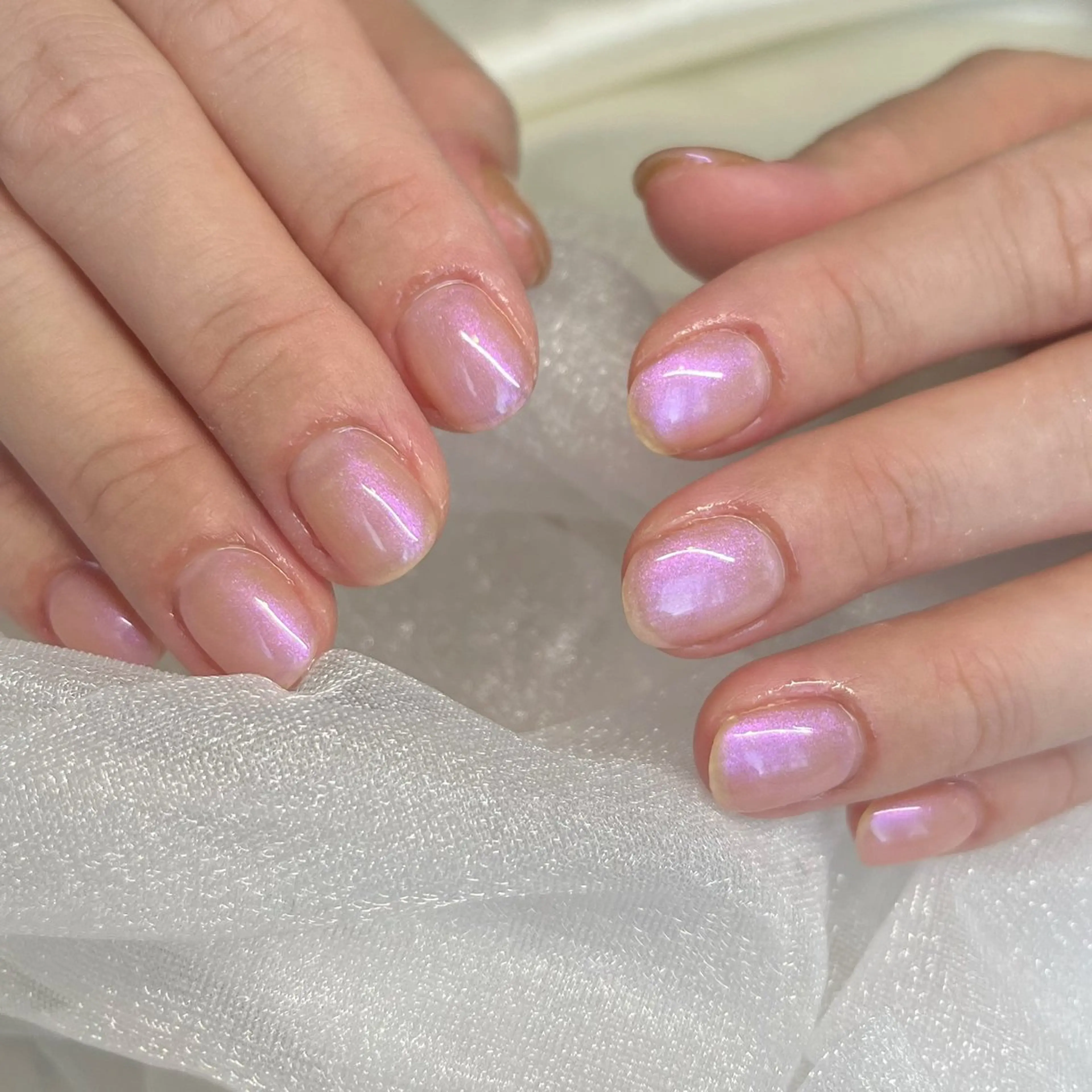 ネイル オーロラネイル ハンドネイル pétit所属・sarina..ෆ jr.ネイリストのネイルデザイン