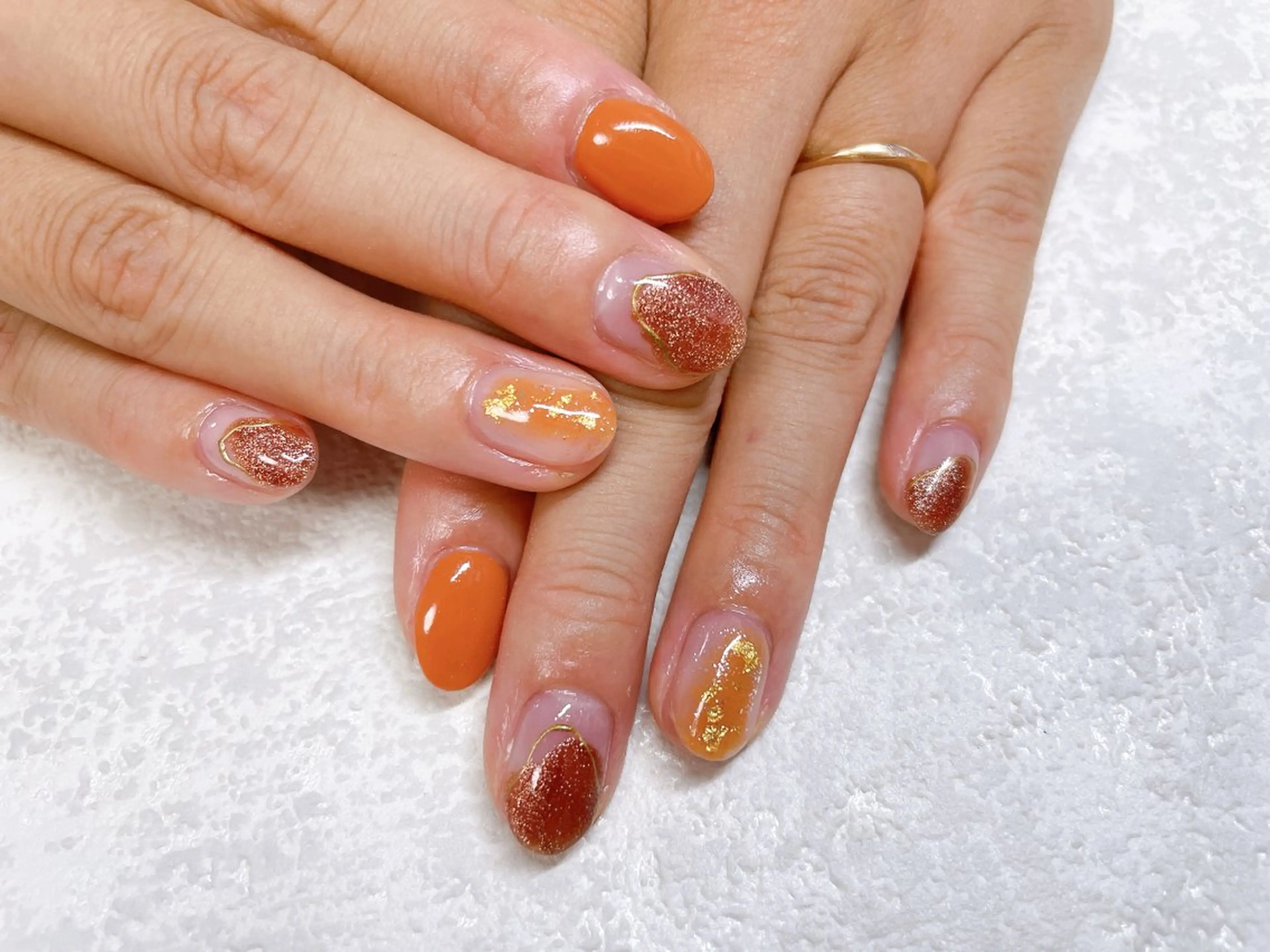 ネイル オーロラネイル フットネイル フレンチネイル ジェルネイル 韓国ネイル Mogu nail 二子玉川のネイルデザイン