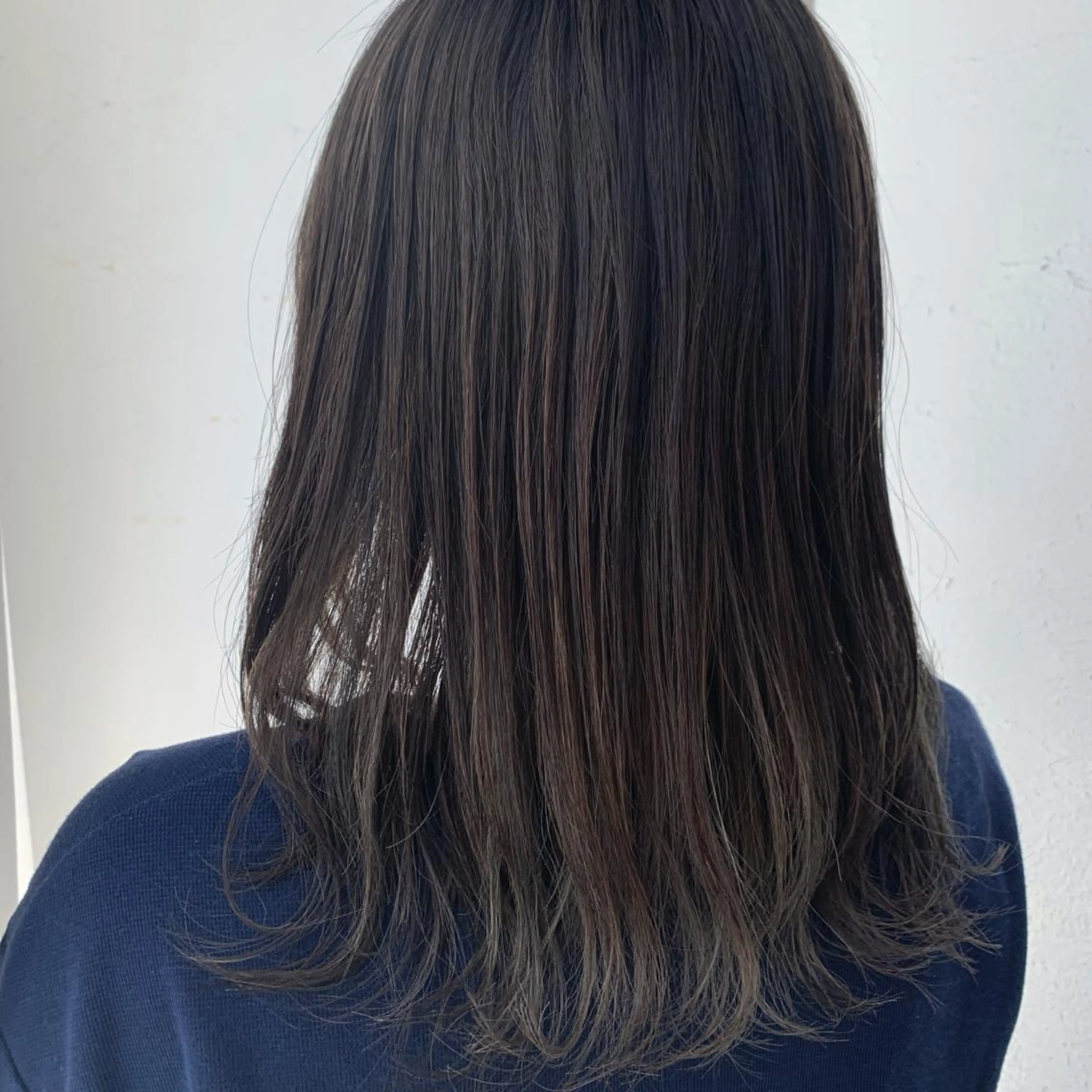 セミロング カラー タナカ マナミのヘアスタイル