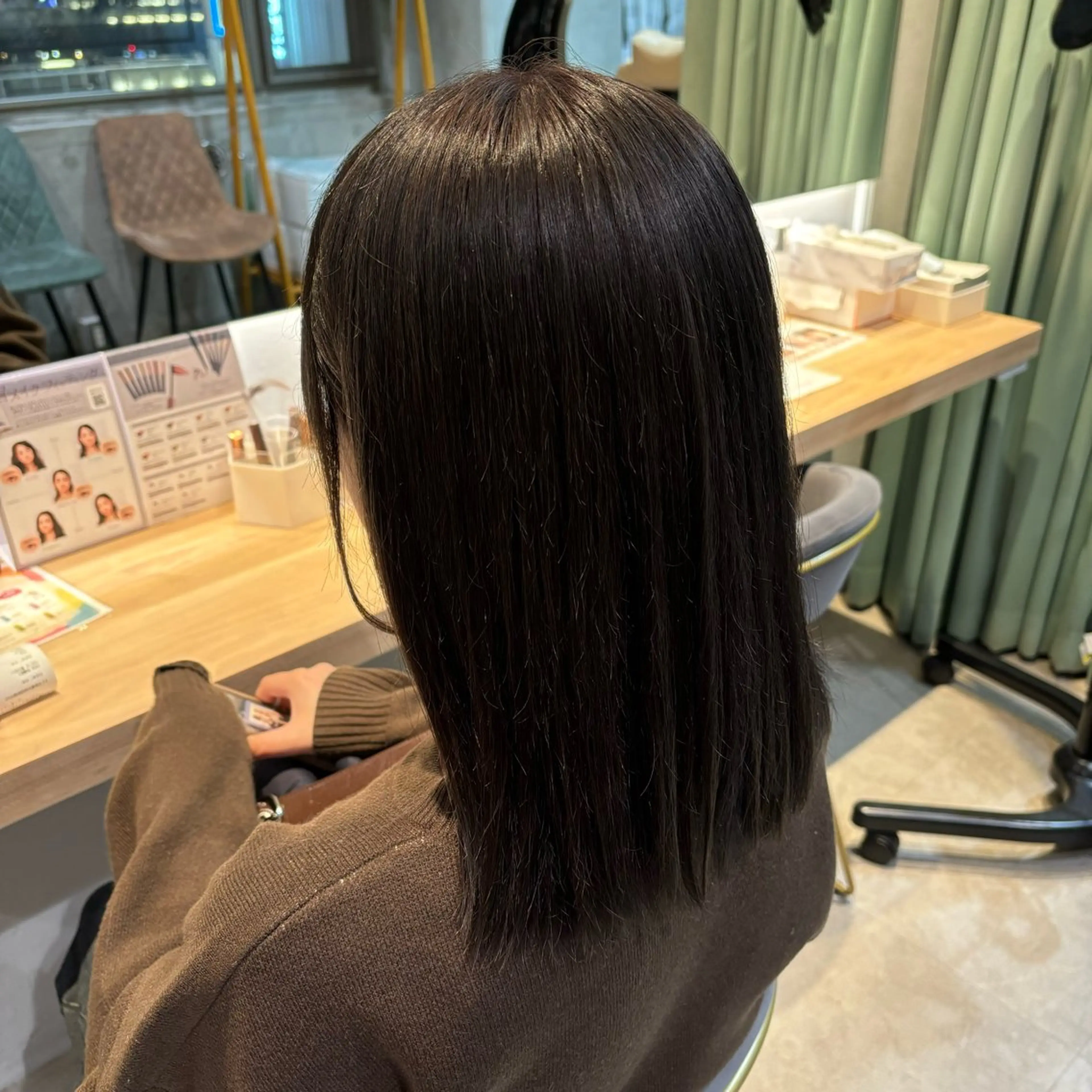 カラー グレージュ ヘアカラー りあの🎀 /暖色カラー🍒のヘアスタイル