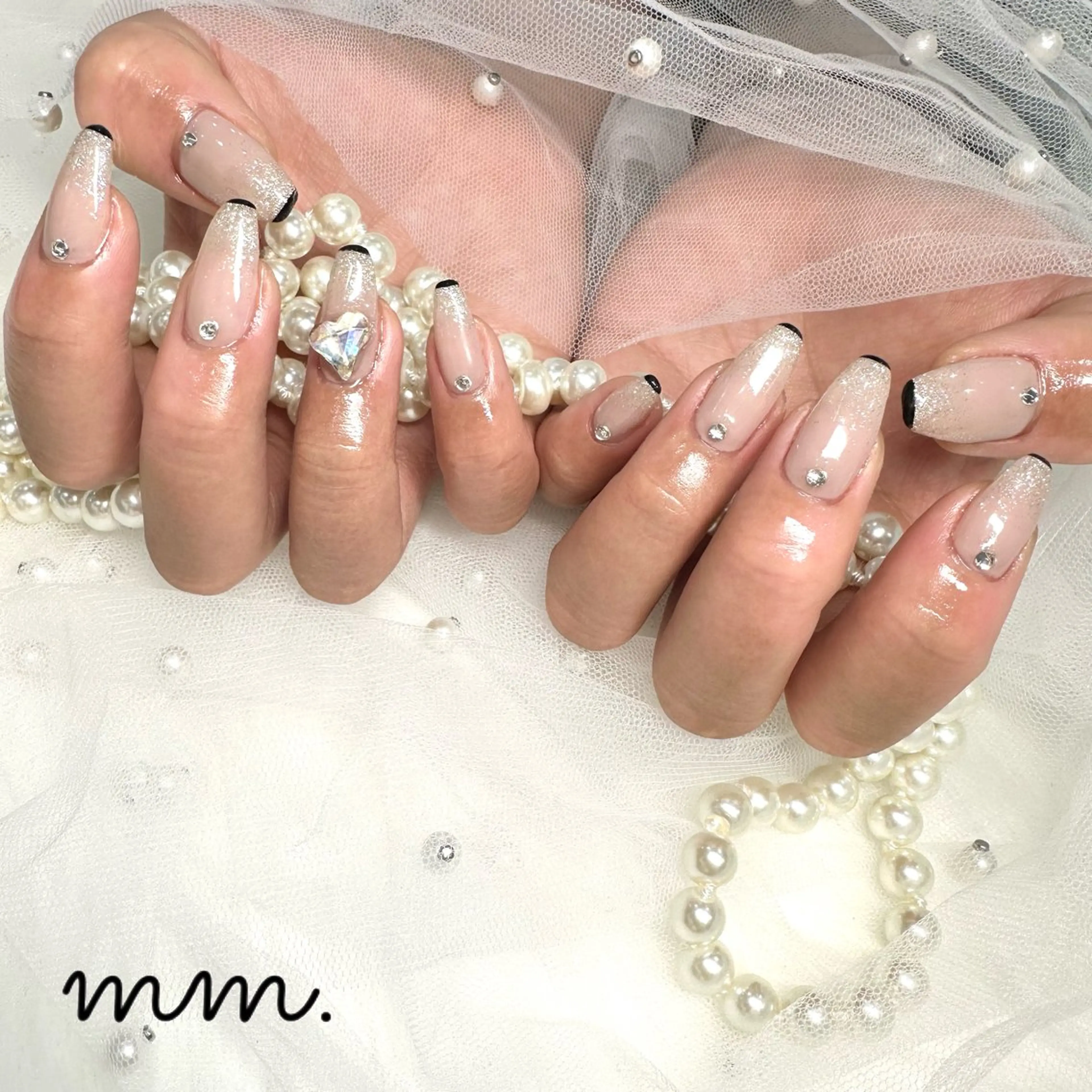 ネイル ハンドネイル 🩷🩵mm.大宮 Riyo🧸🩵🩷のネイルデザイン