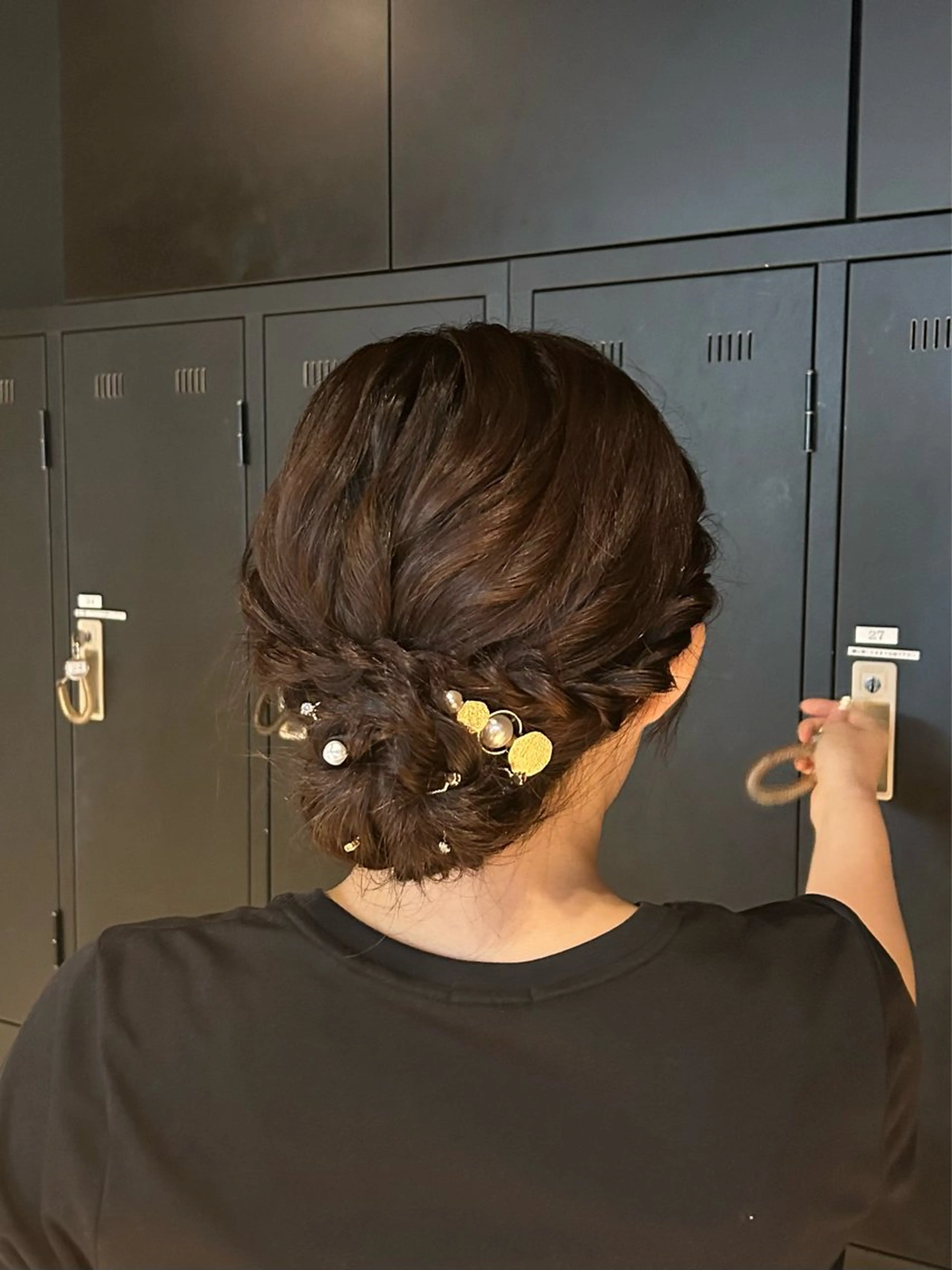 ロング 加藤 優里のヘアスタイル