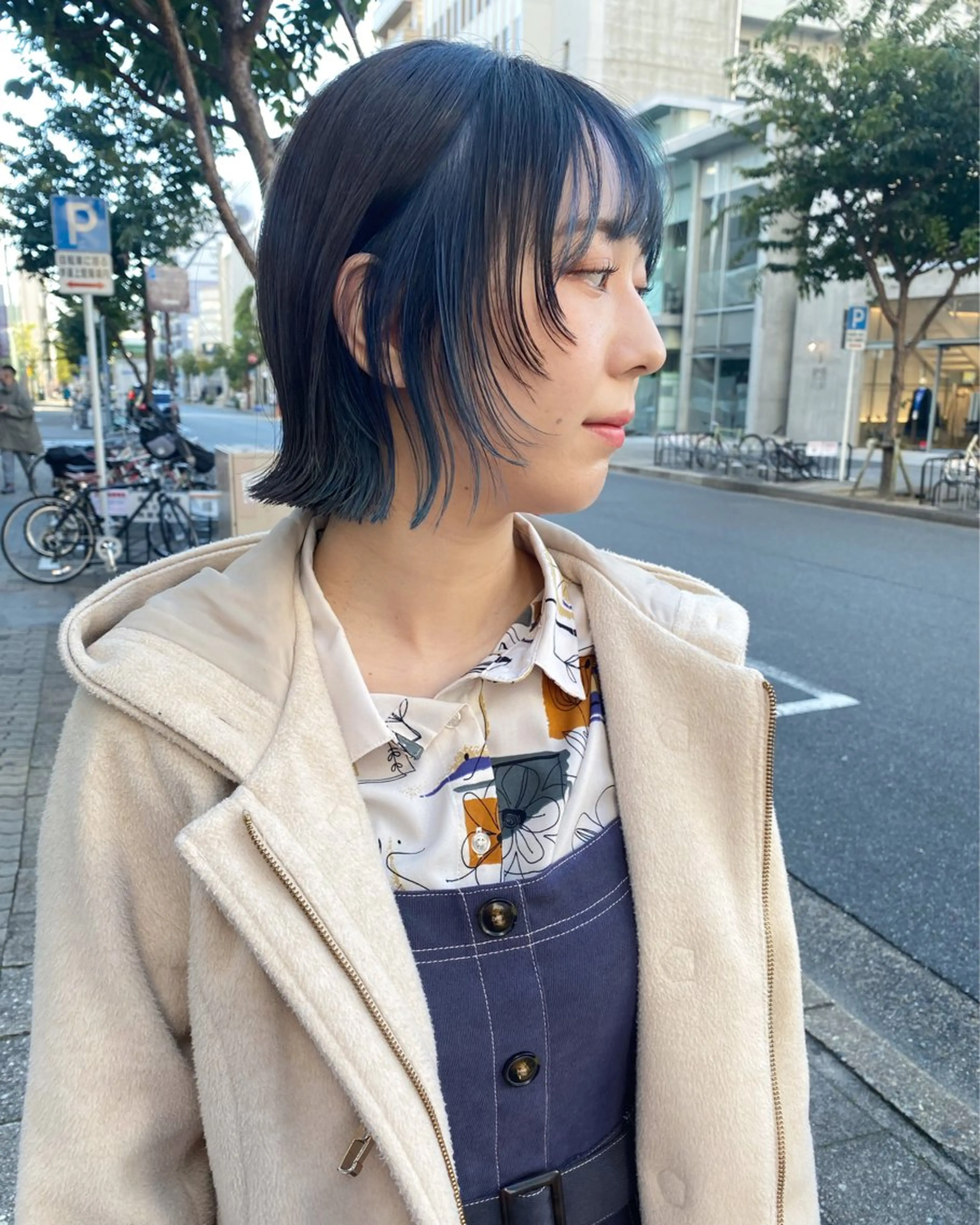 ショート ボブ 顔まわりレイヤー レイヤーカット ヘアカラー sea's所属・ヒラカホ/矢場町/ ブリーチ/似合わせのヘアスタイル