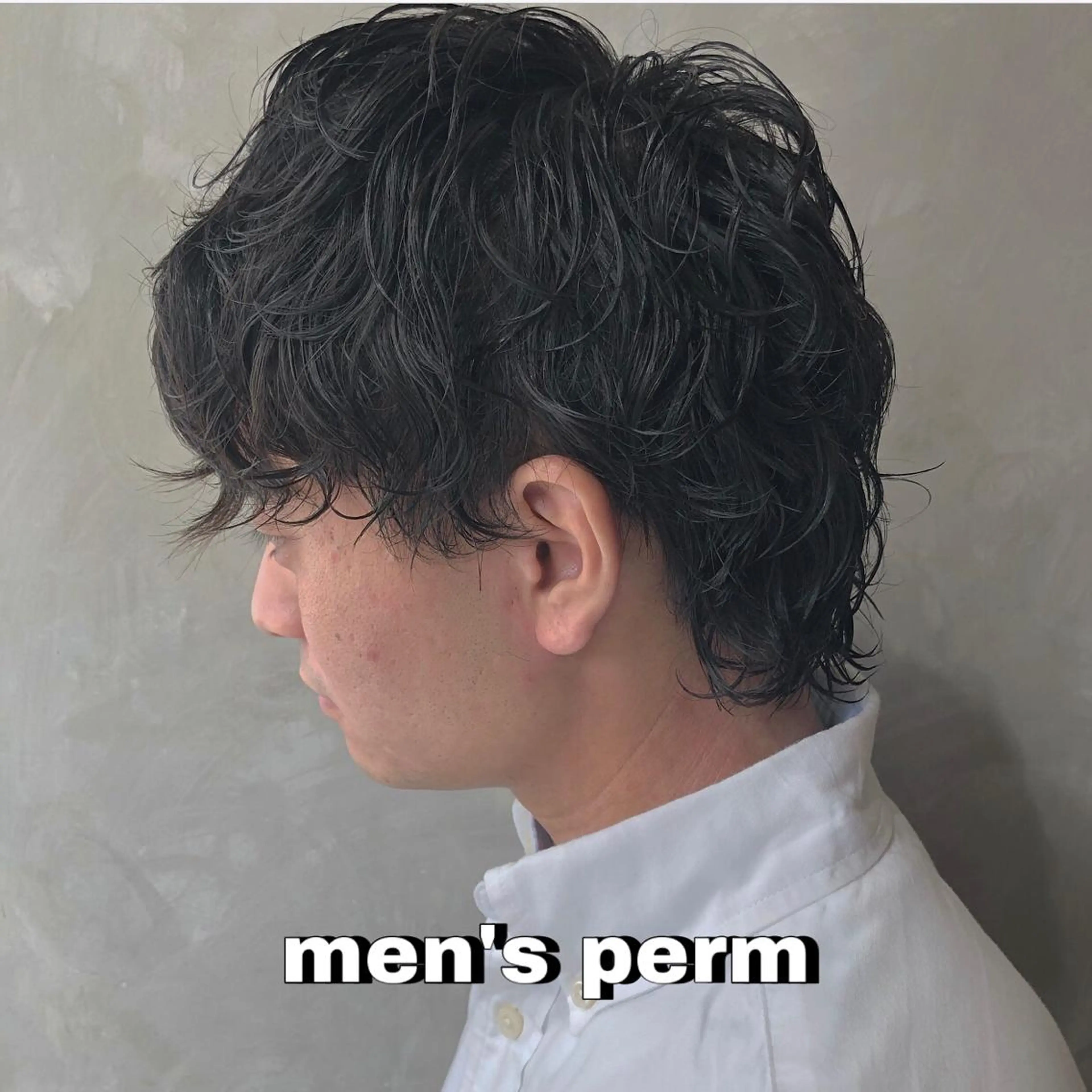 パーマ メンズ CLUTCH天王寺 西藤遥河のヘアスタイル