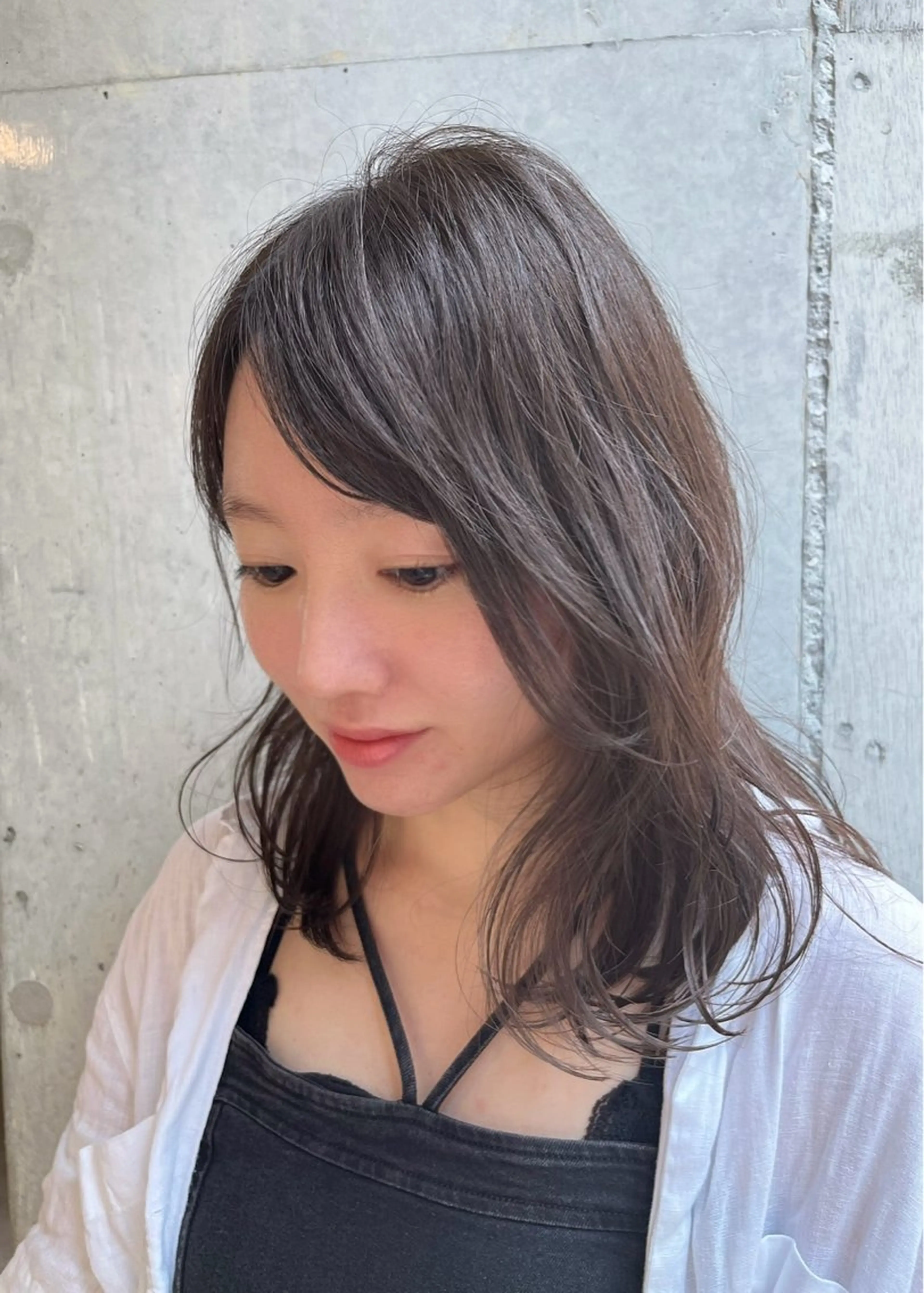 ミディアム カット ヘアカラー トリートメント davin中目黒 KATOのヘアスタイル