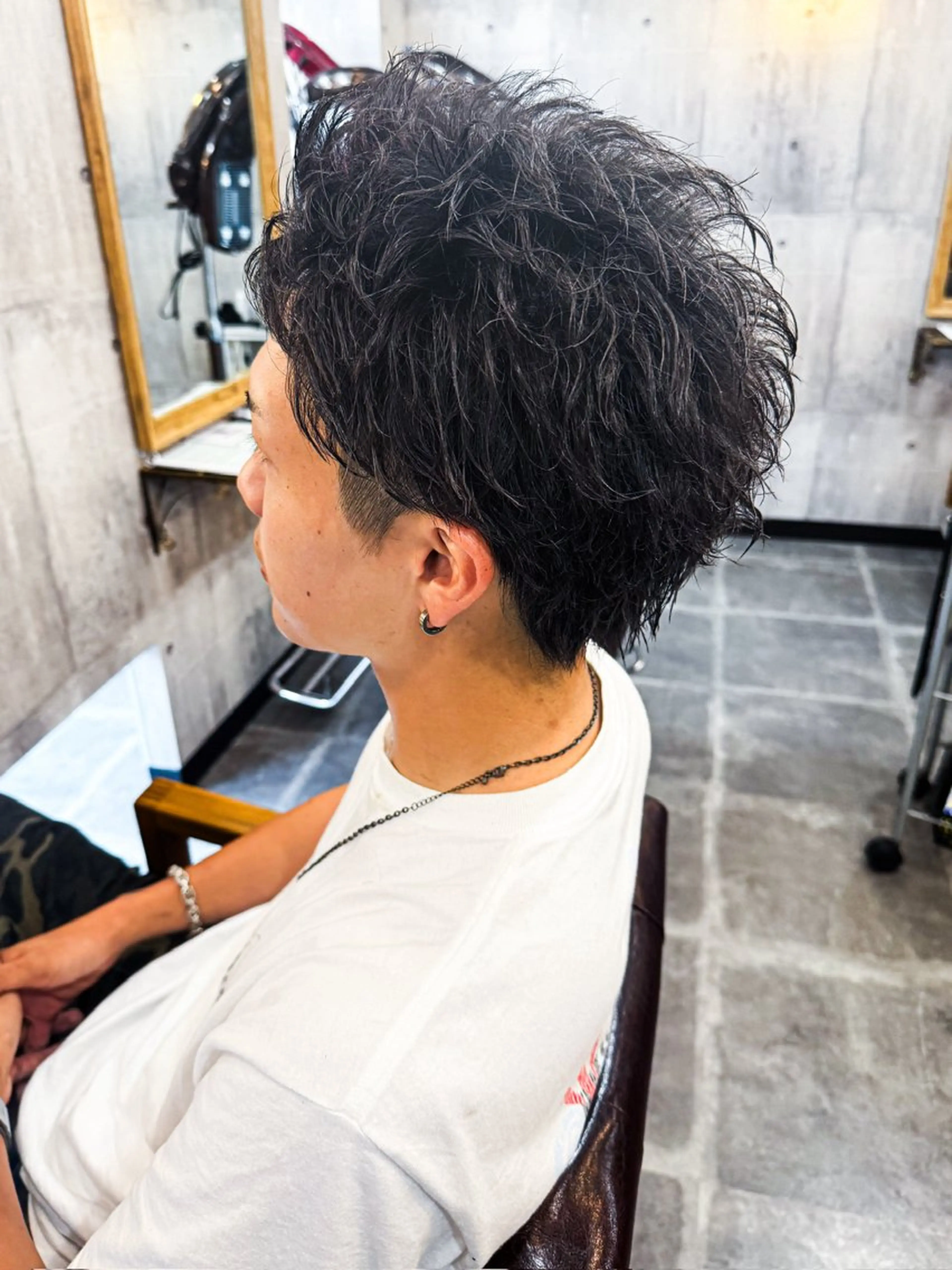 ショート パーマ メンズ カット パーマ amule hair ✂️山本　丈則✂️のヘアスタイル