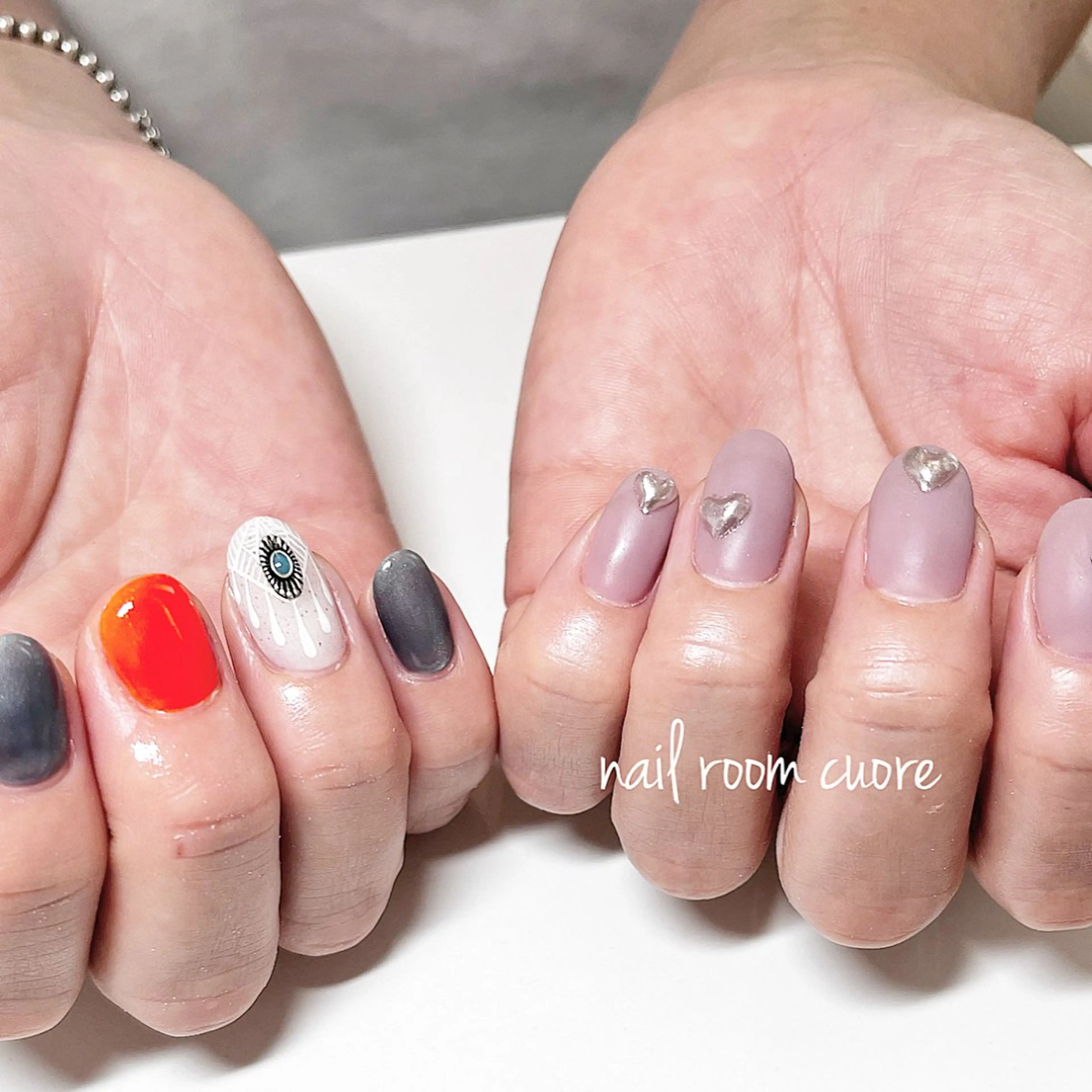 ネイル 夏ネイル ハンドネイル nail room  cuore所属・松尾 典子のネイルデザイン
