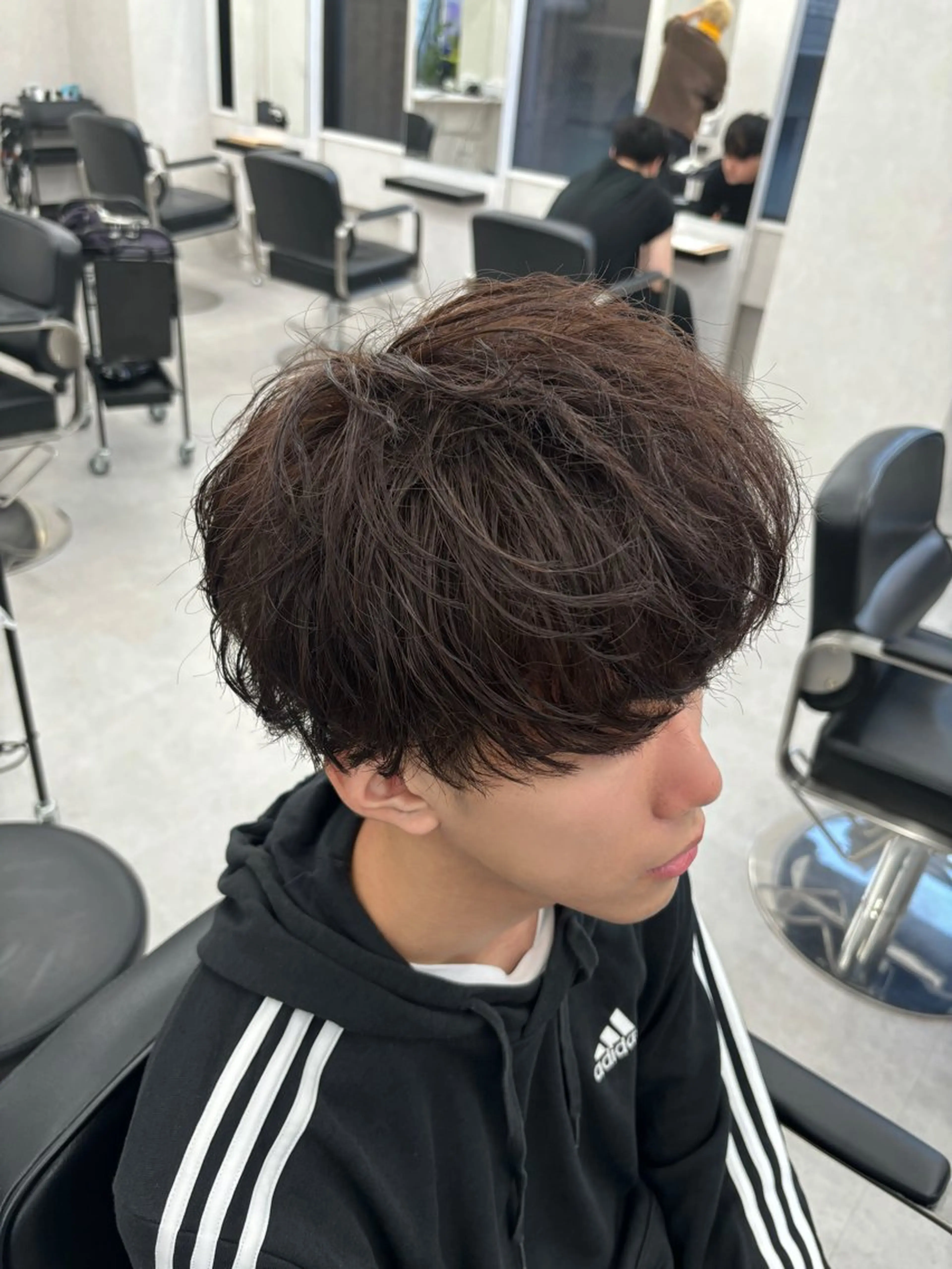 ショート メンズ マッシュ 岩井 虎大郎のヘアスタイル