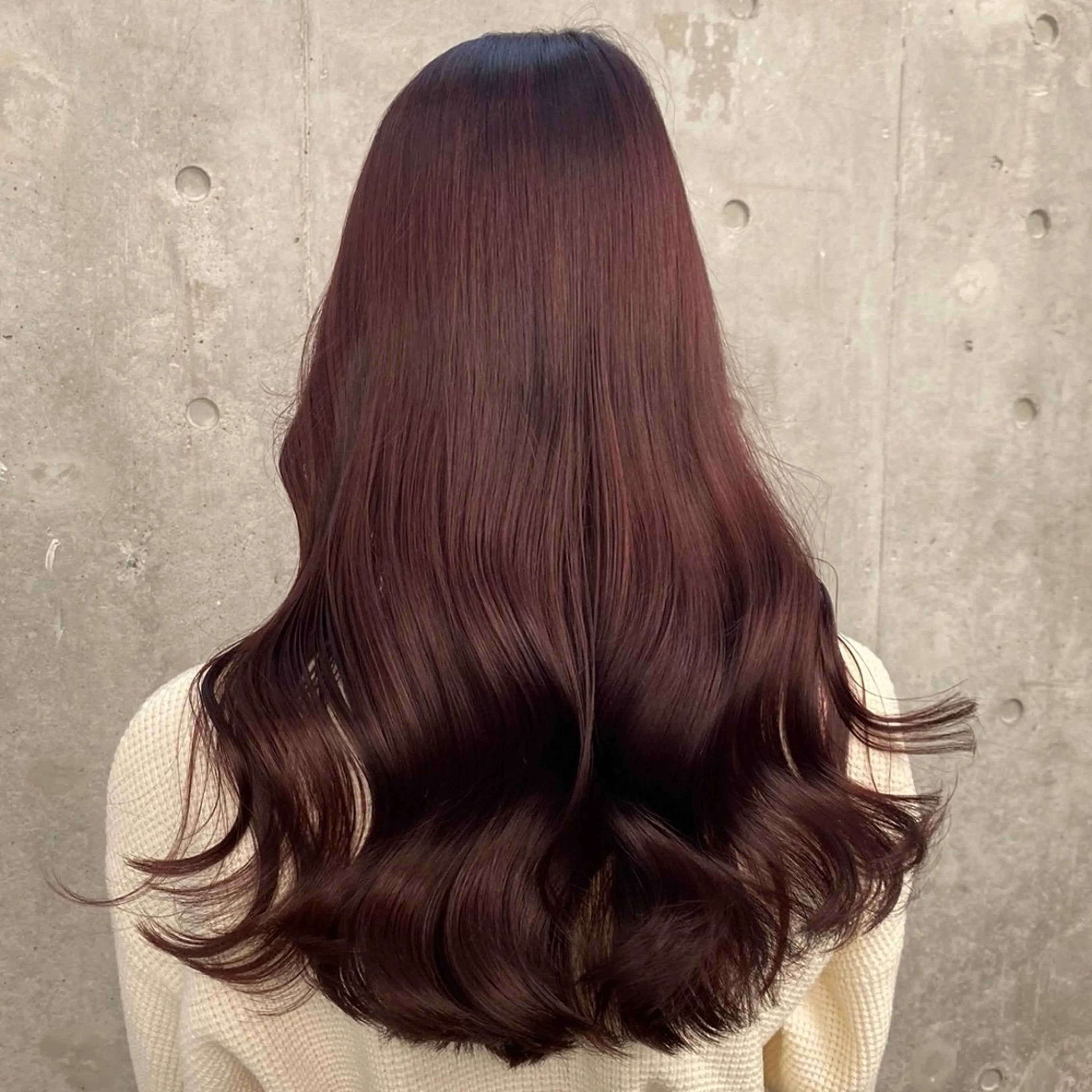 セミロング カラー 大人っぽ♡上品な暖色 ♡ブリーチなし♡のヘアスタイル