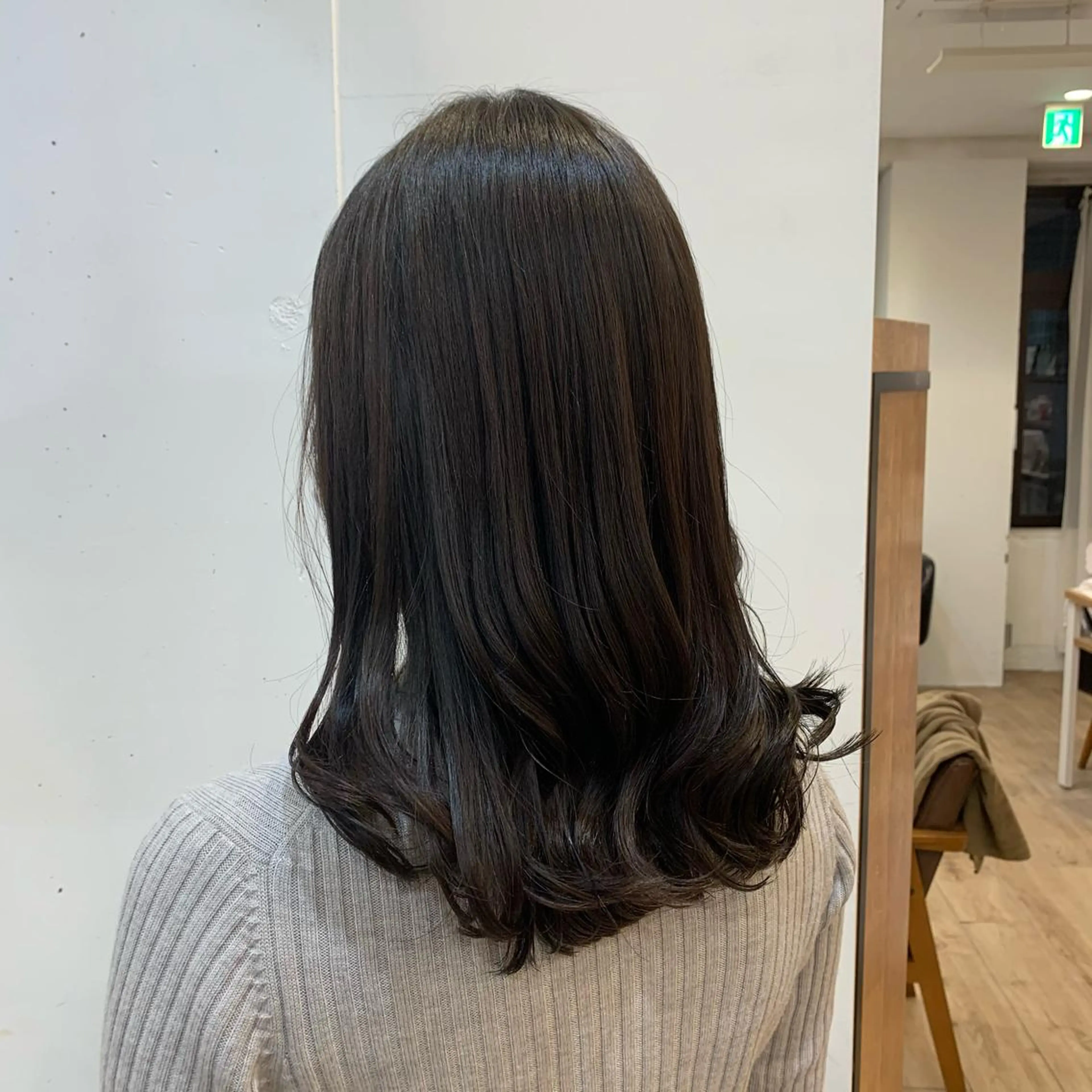 セミロング カラー まろやかカラー🤎 みなとまほのヘアスタイル