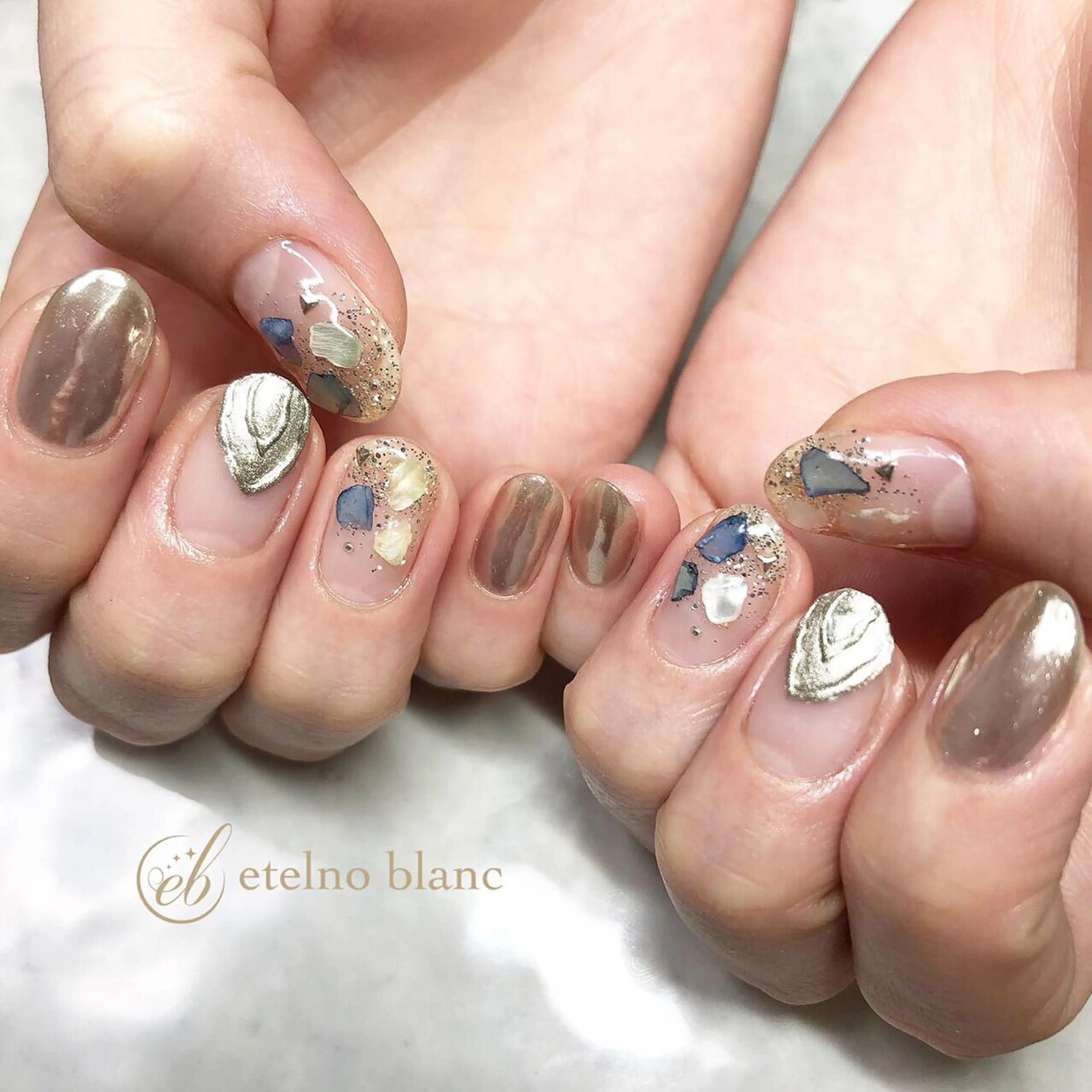 ネイル etelno blanc中目黒のネイルデザイン
