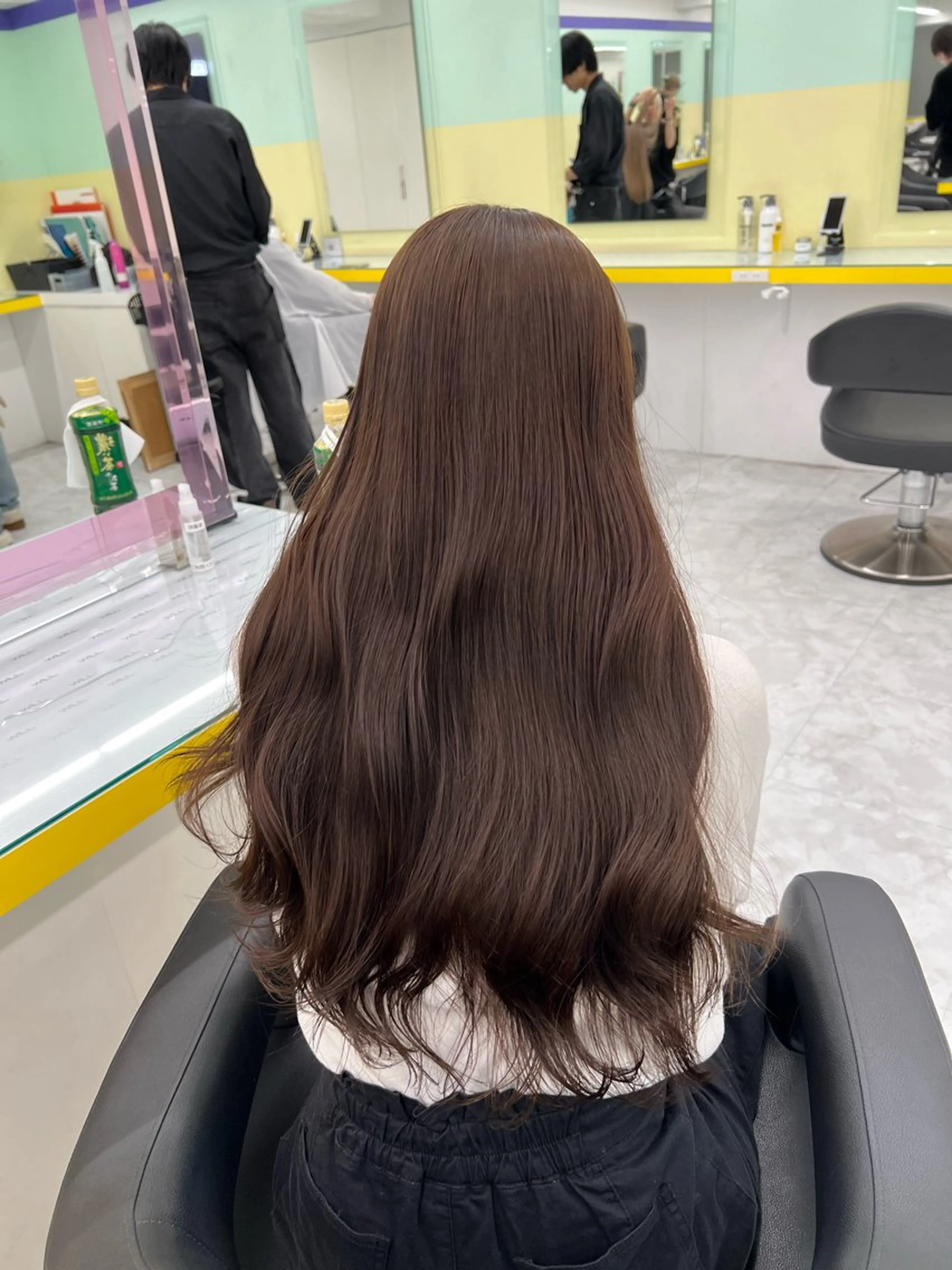 ロング ヘアカラー トリートメント ヘッドスパ ヘアセット 💍レイヤーカット 艶髪💍亘紘輝のヘアスタイル