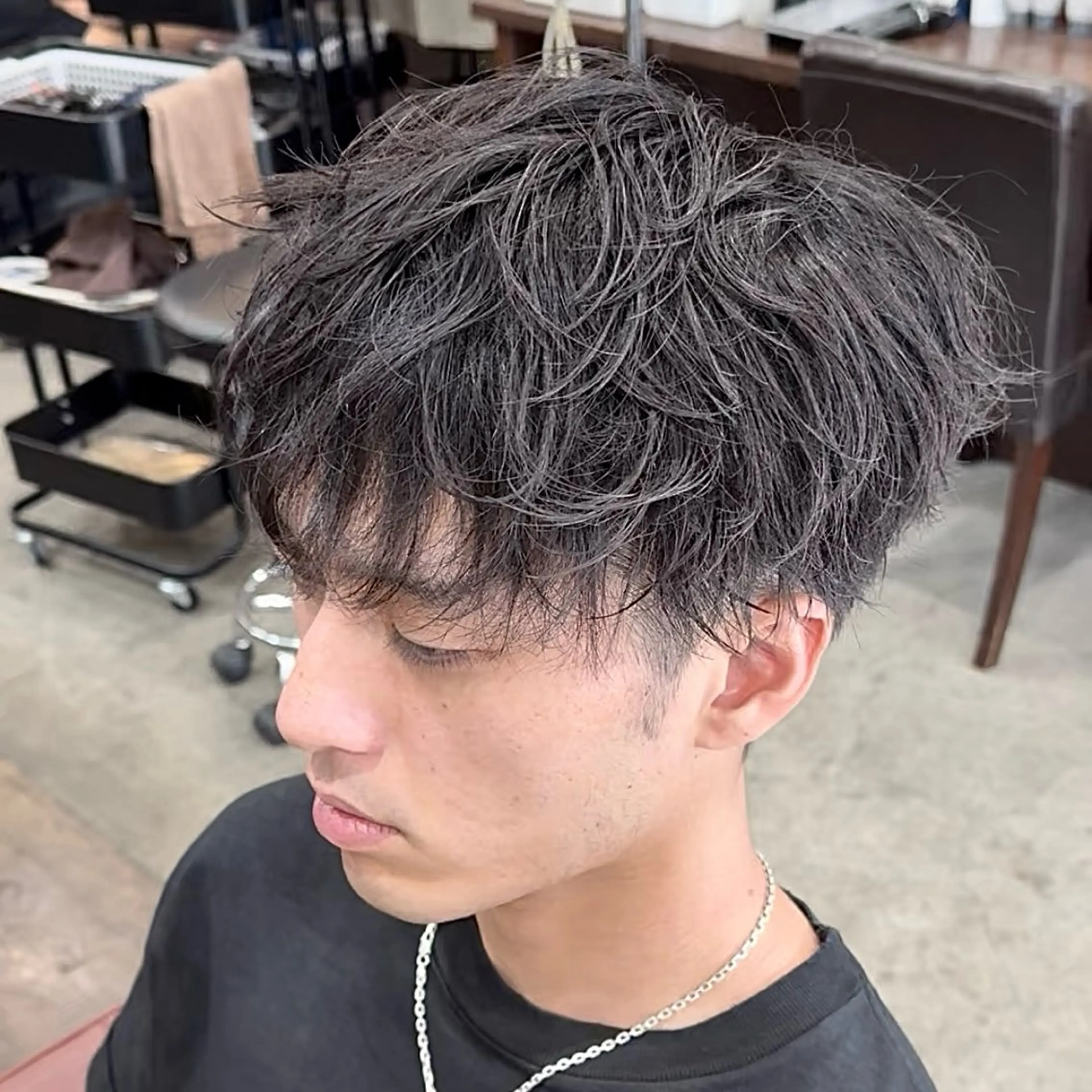 パーマ メンズ カット パーマ メンズ特化|パーマ| RYUのヘアスタイル
