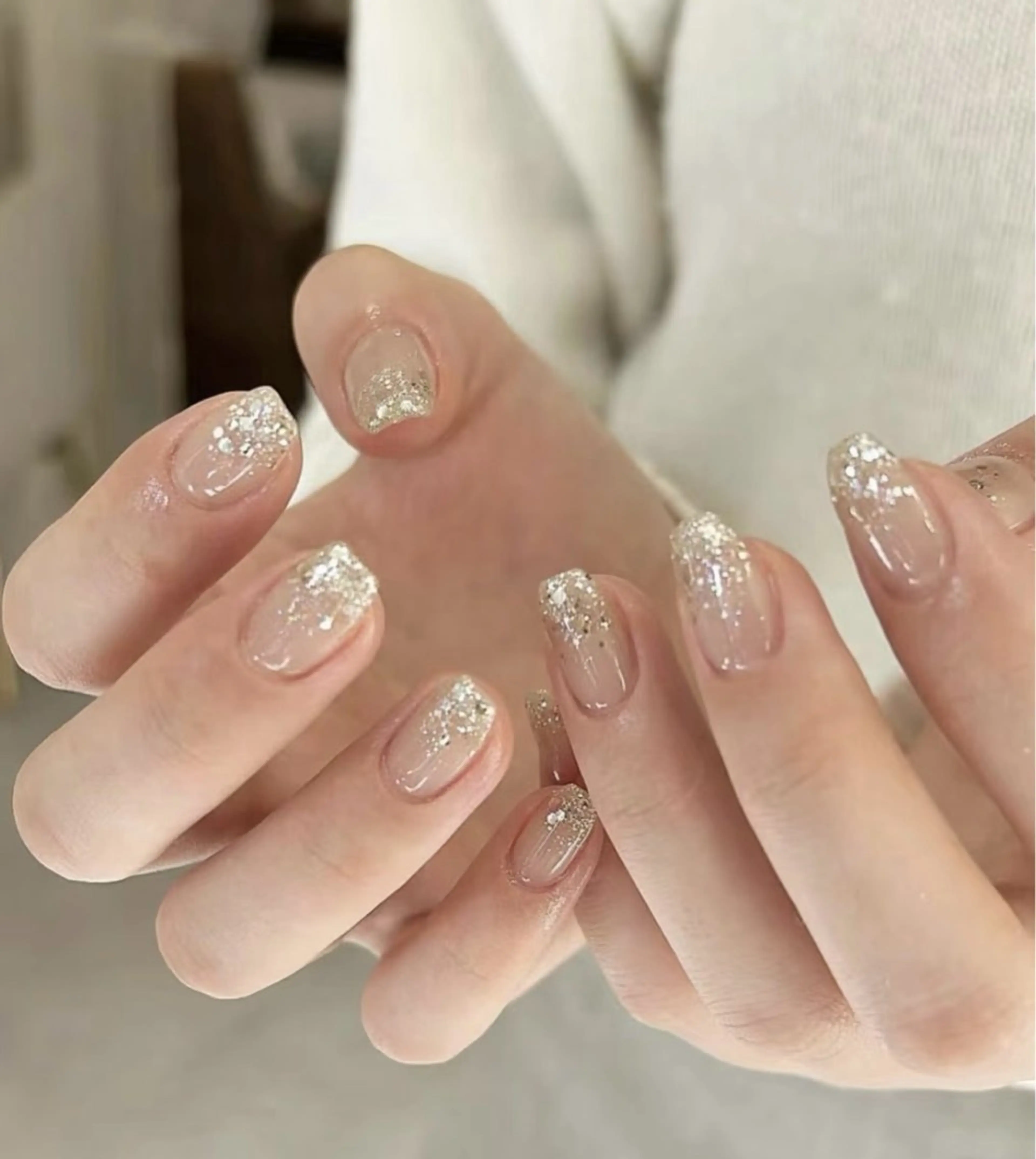 💜ラメグラデ✨✨（オフなし)の写真
