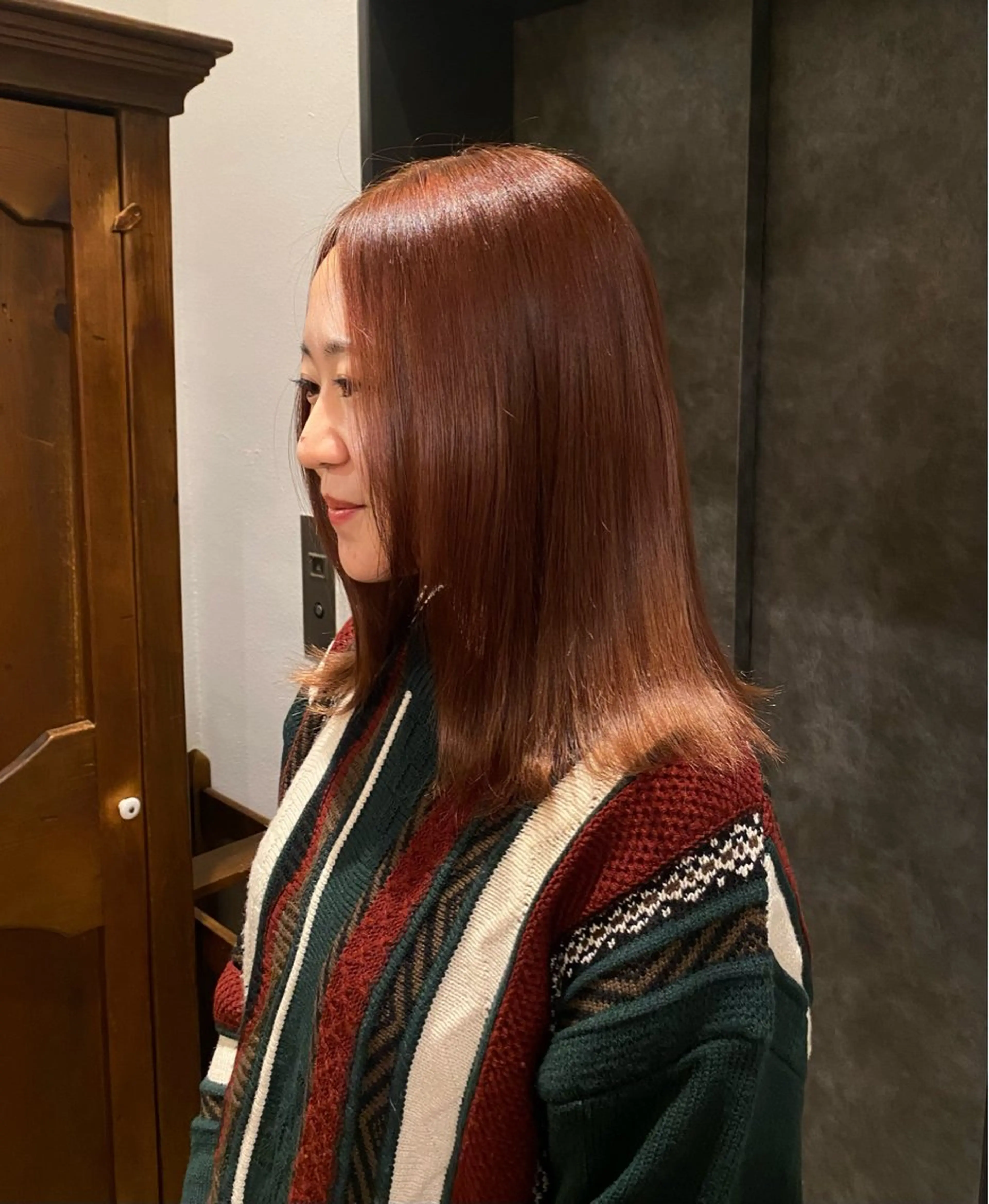 ミディアム カラー ヘアカラー 似合わせカット カラー🪿 moeのヘアスタイル